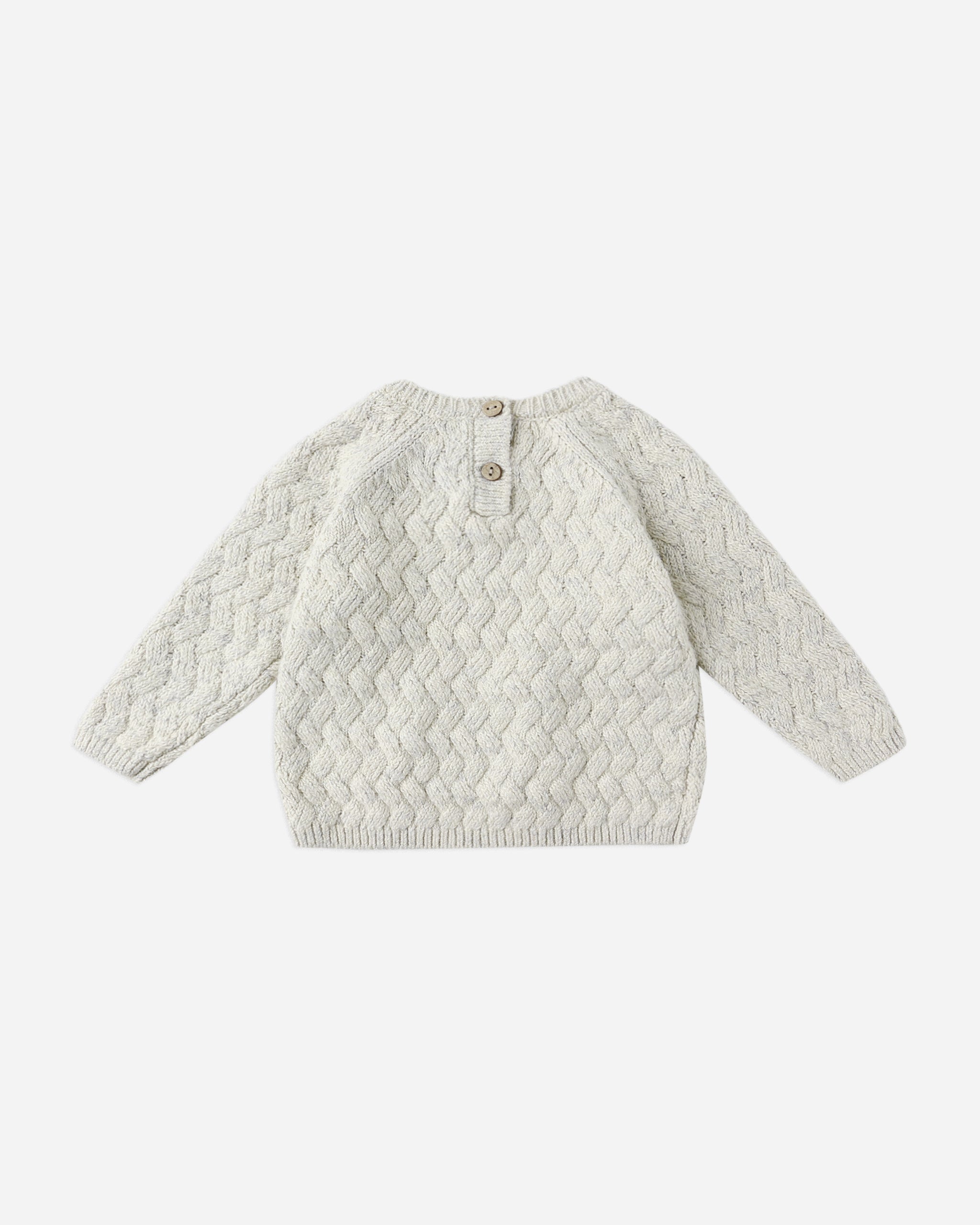 Knit Sweater || Heathered Blue