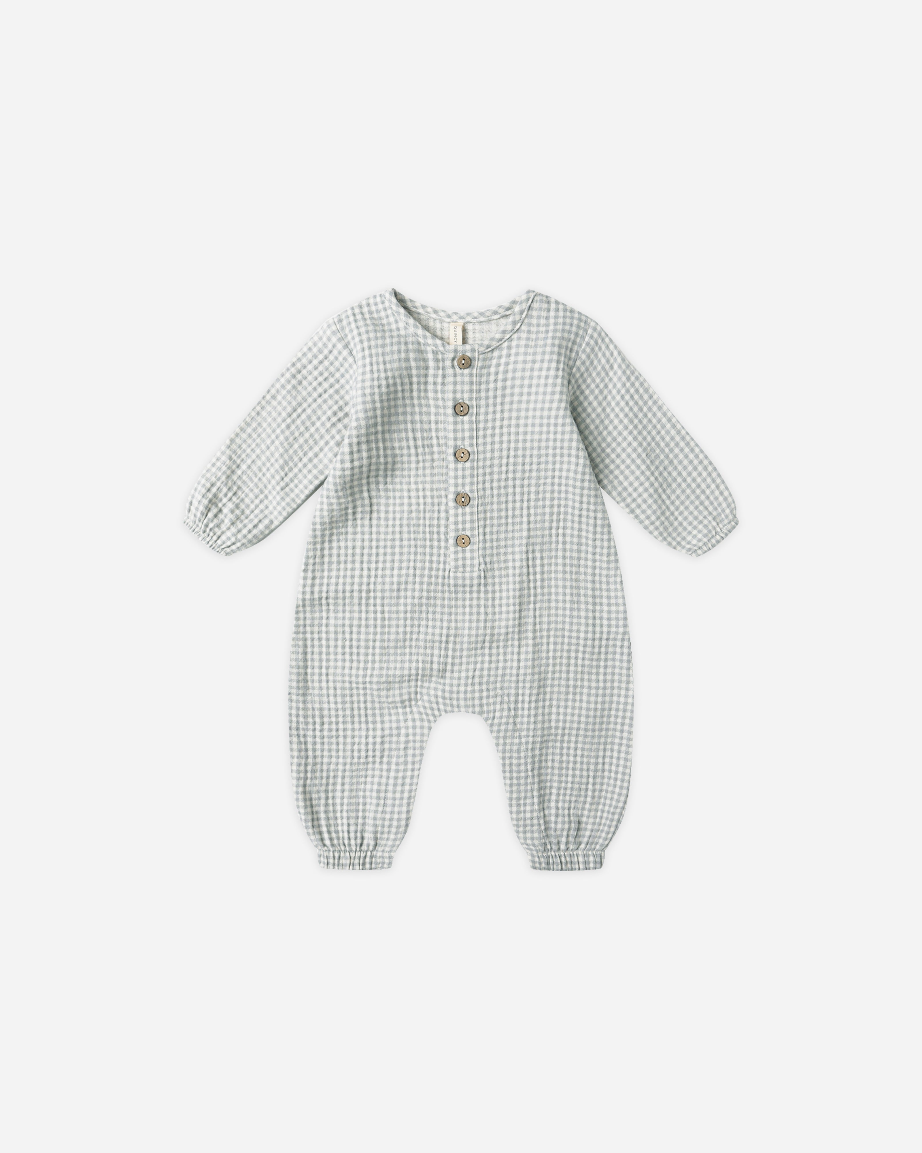 Woven Jumpsuit || Blue Gingham