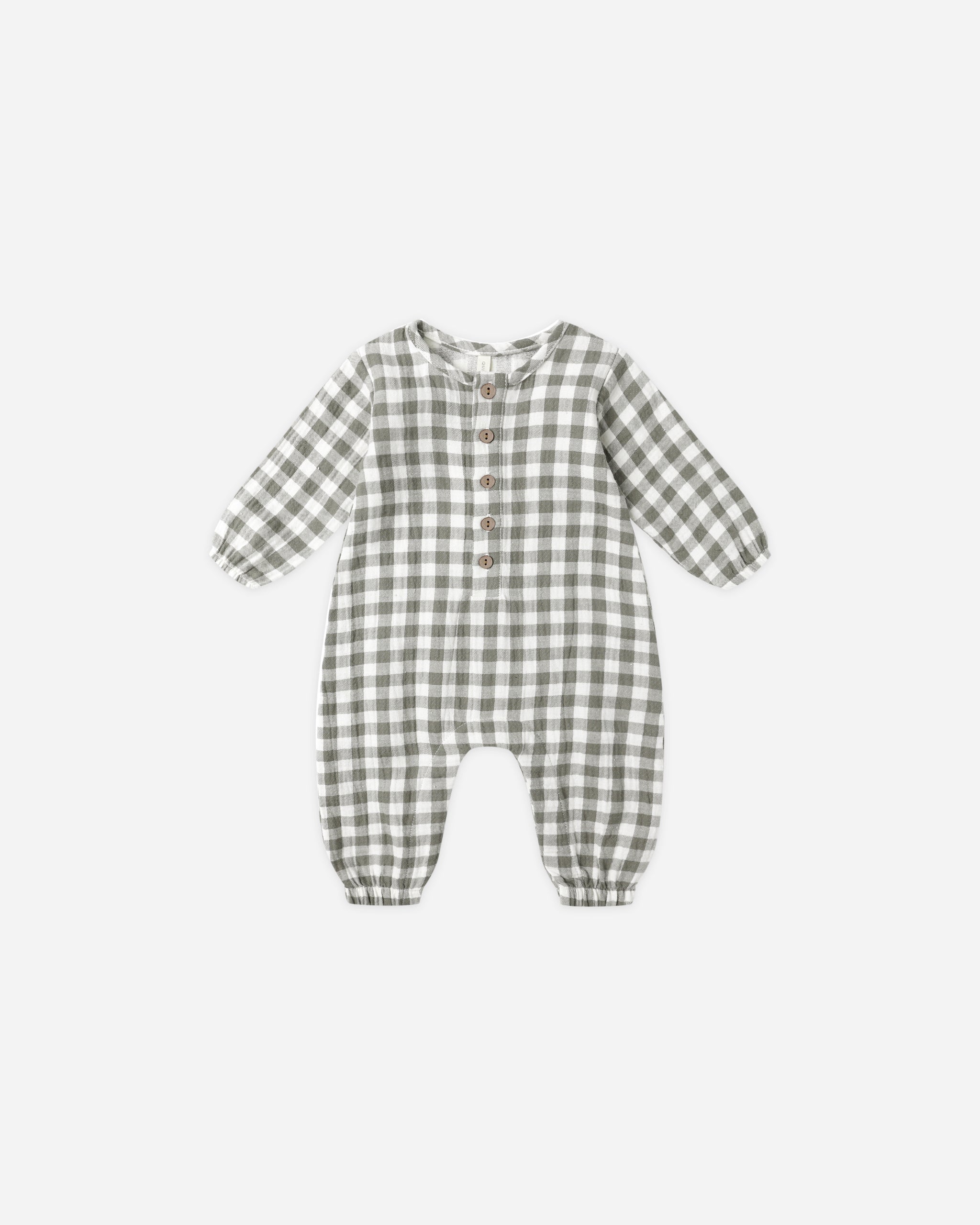 Woven Jumpsuit || Forest Check