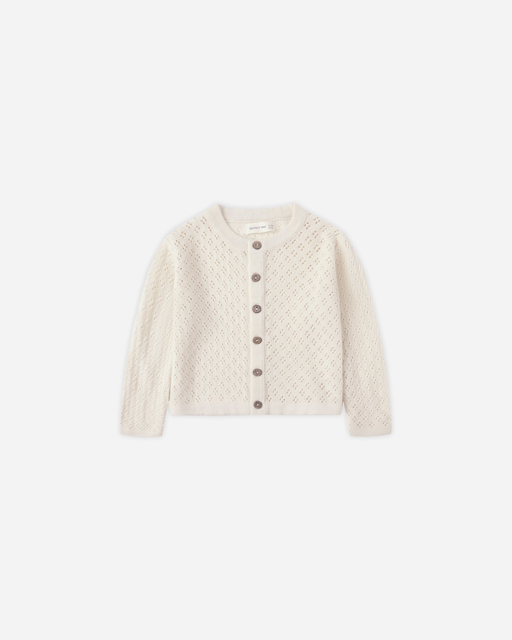 Quincy Mae Knit Cardigan - Natural main image 0