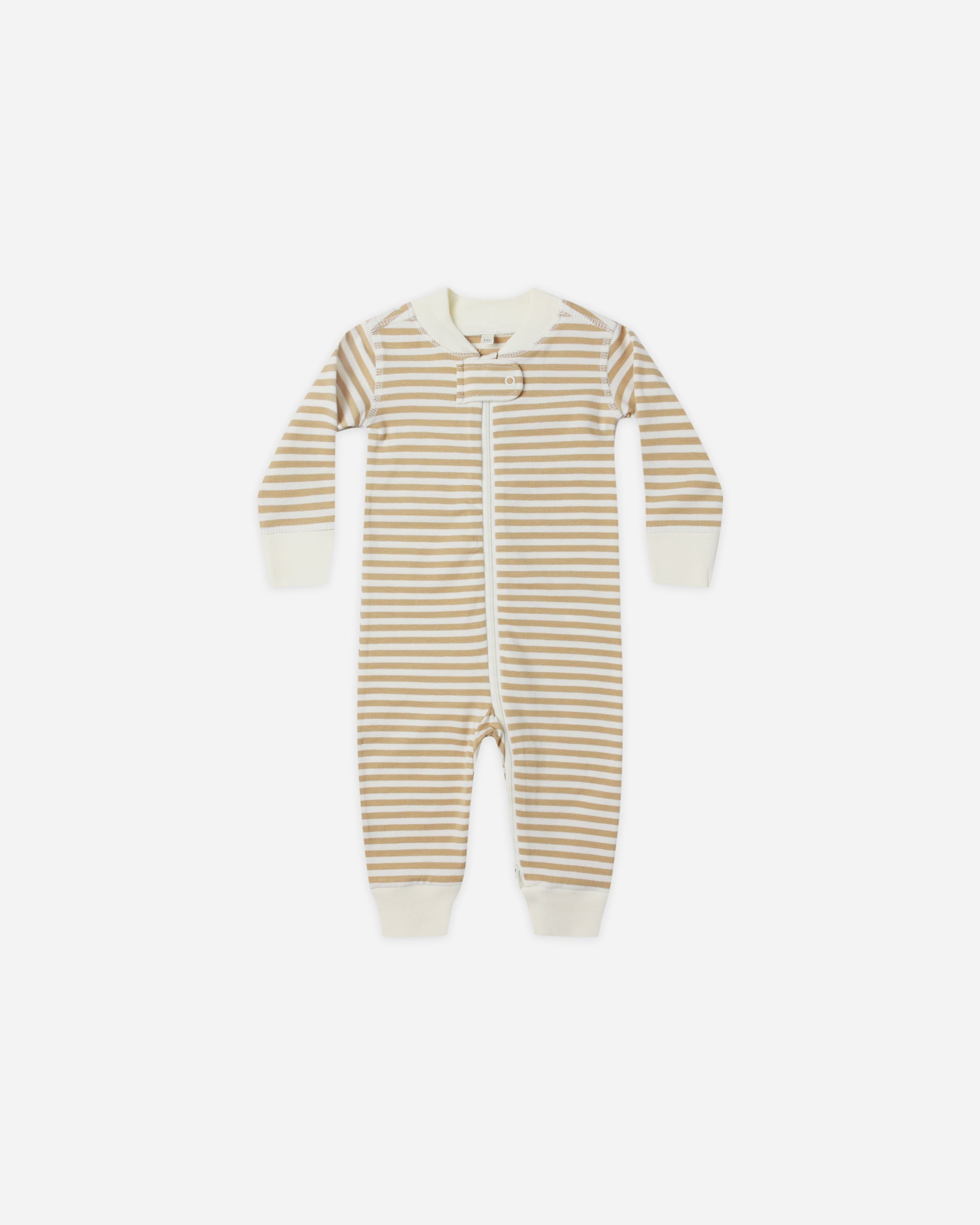 Zip Long Sleeve Sleeper || Gold Stripe