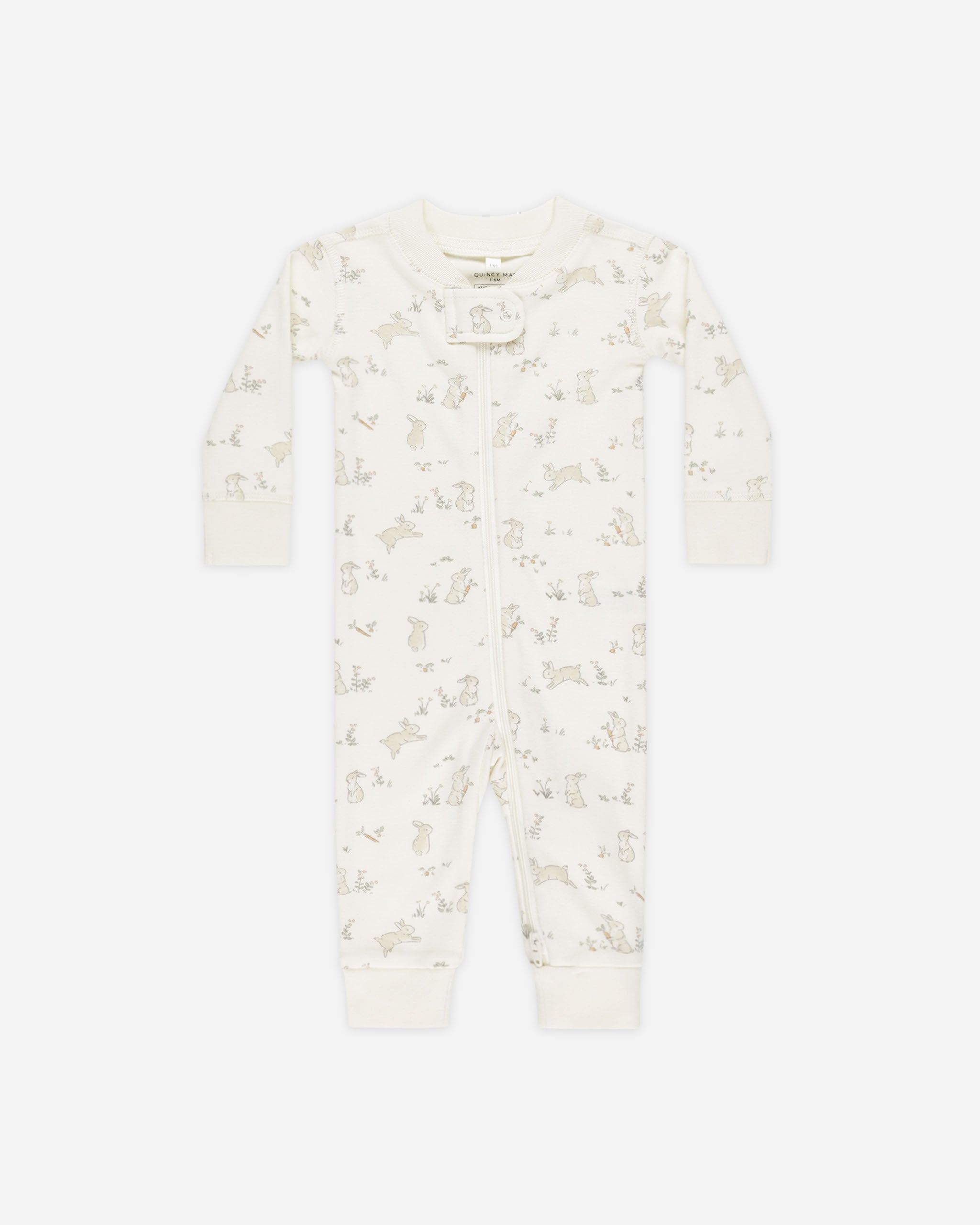 Zip Longsleeve Sleeper || Bunnies