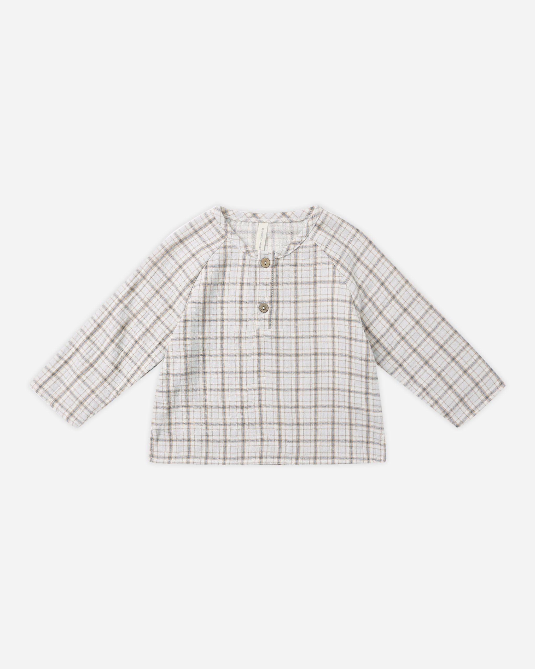 Zion Shirt || Blue Plaid