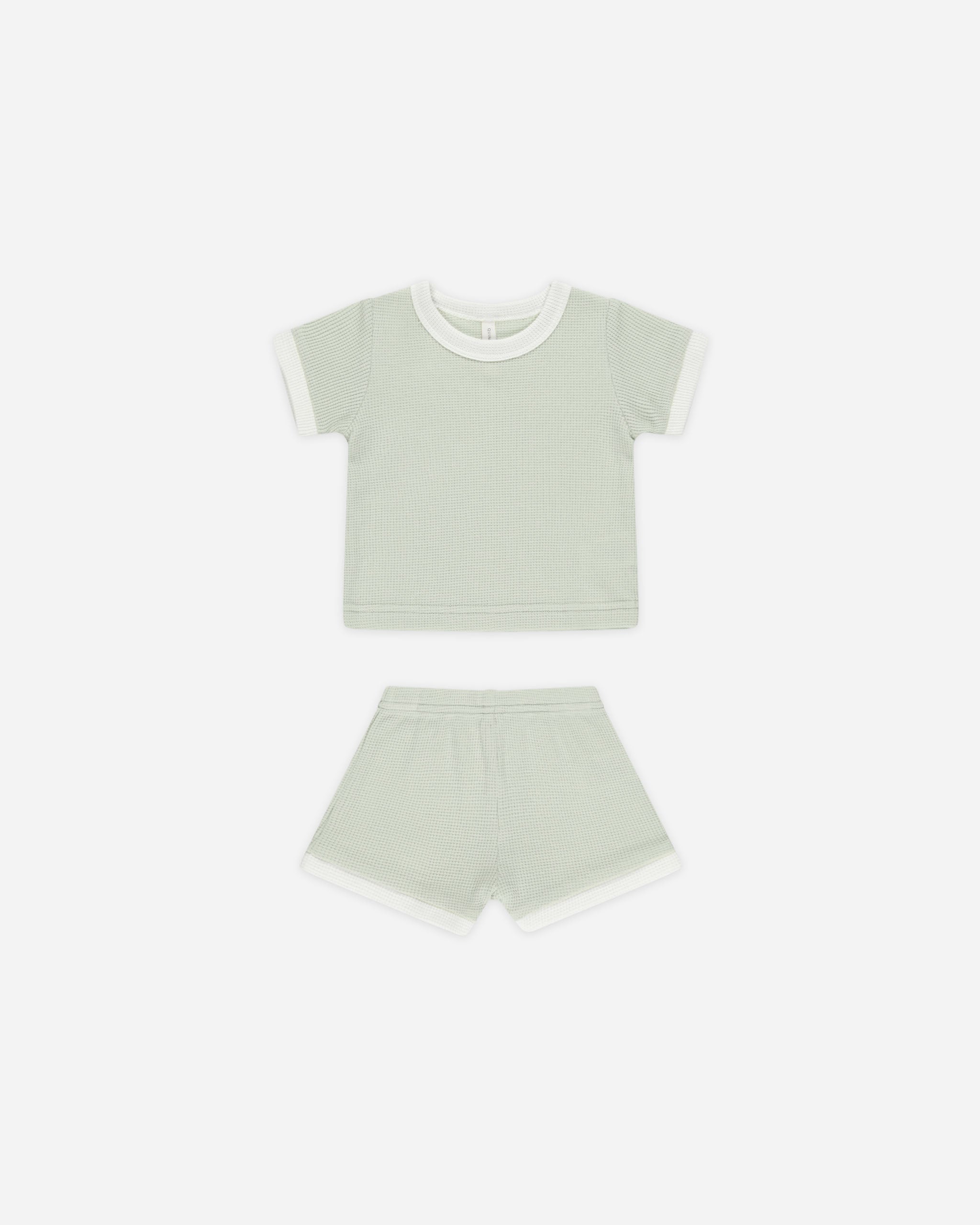 Waffle Shortie Set || Mint