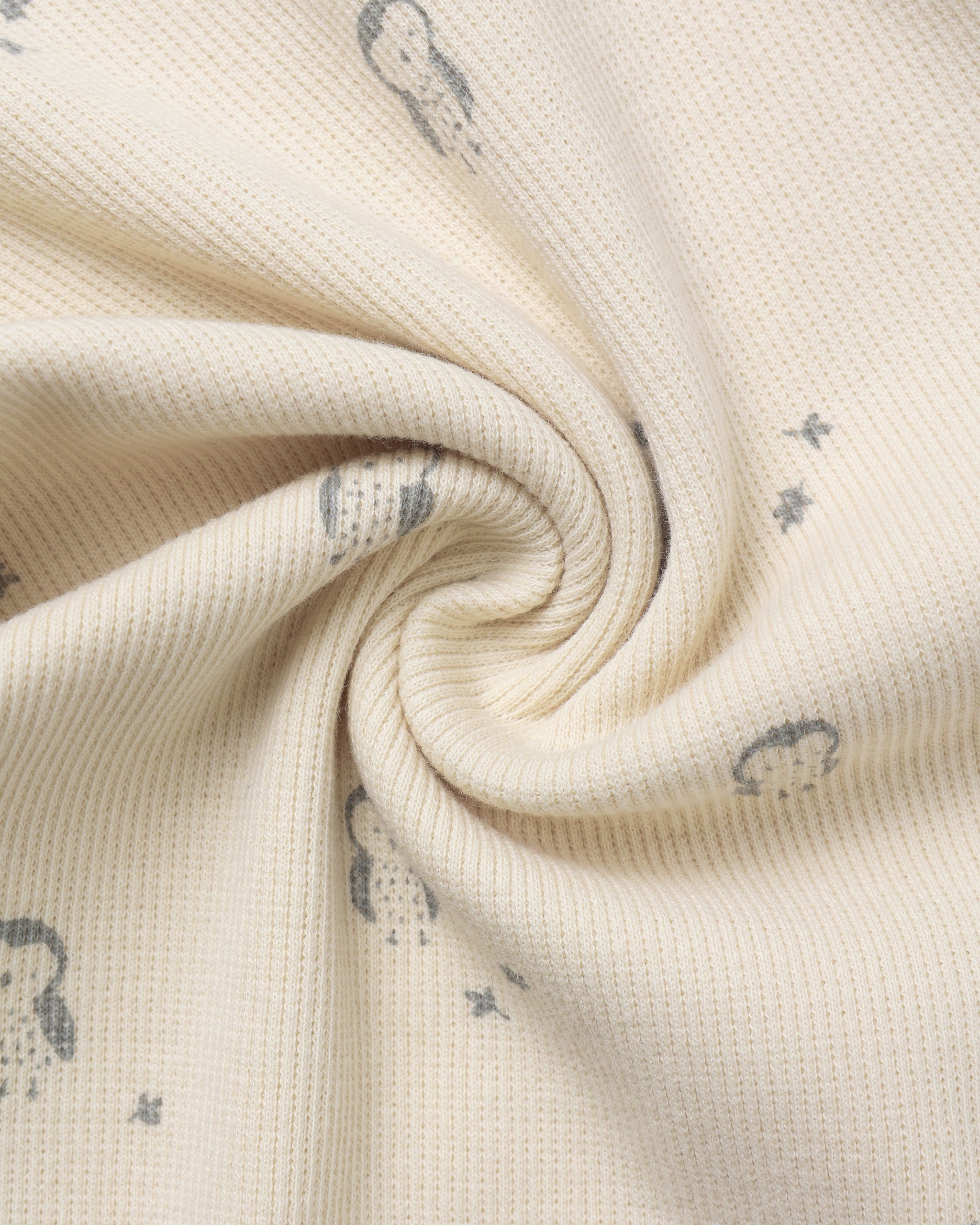 Ribbed Bodysuit, 2 Pack || Steel Blue Micro Stripe, Owls