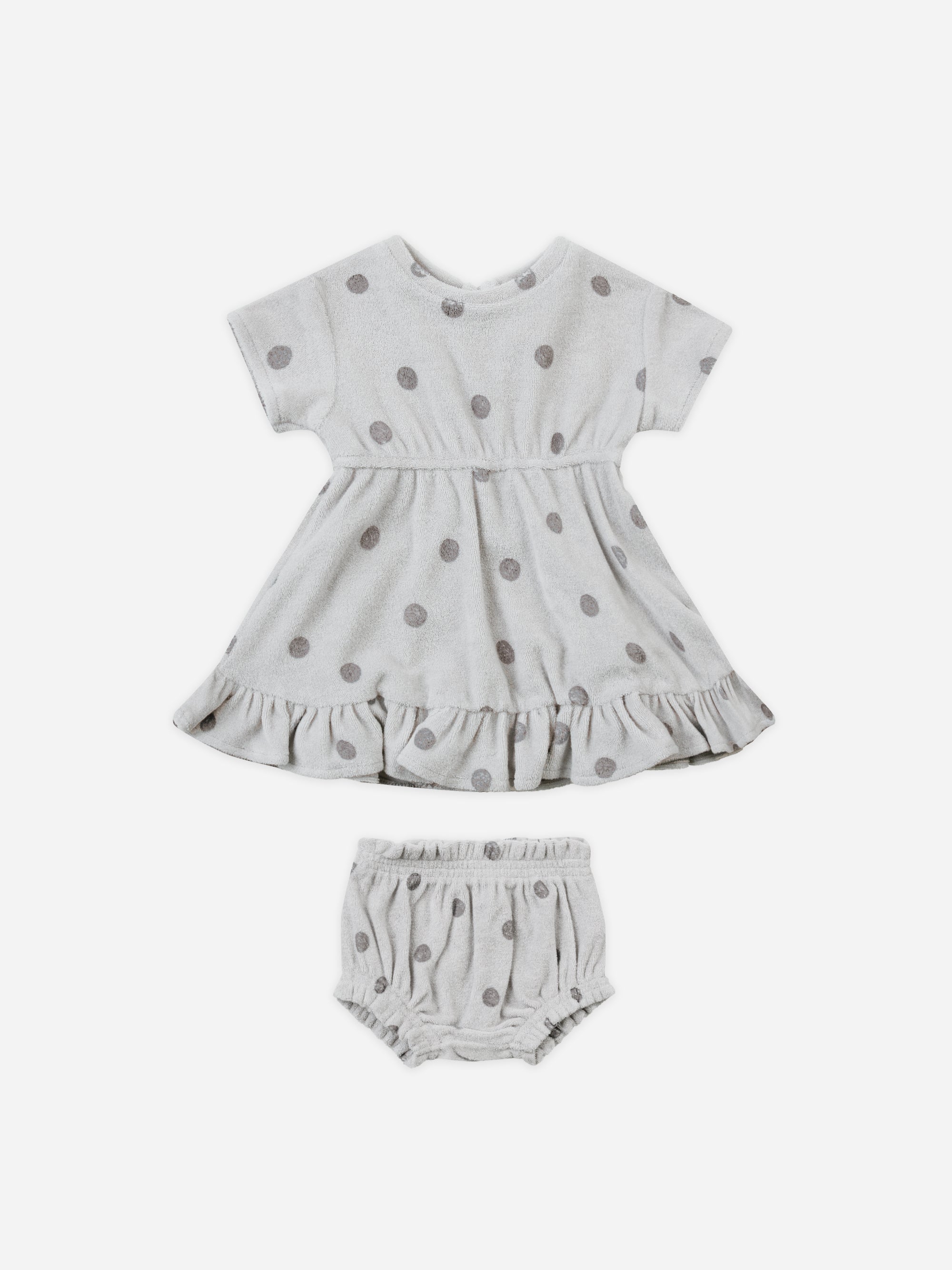 Terry Dress || Polka Dot - Rylee + Cru | Kids Clothes | Trendy Baby Clothes | Modern Infant Outfits |