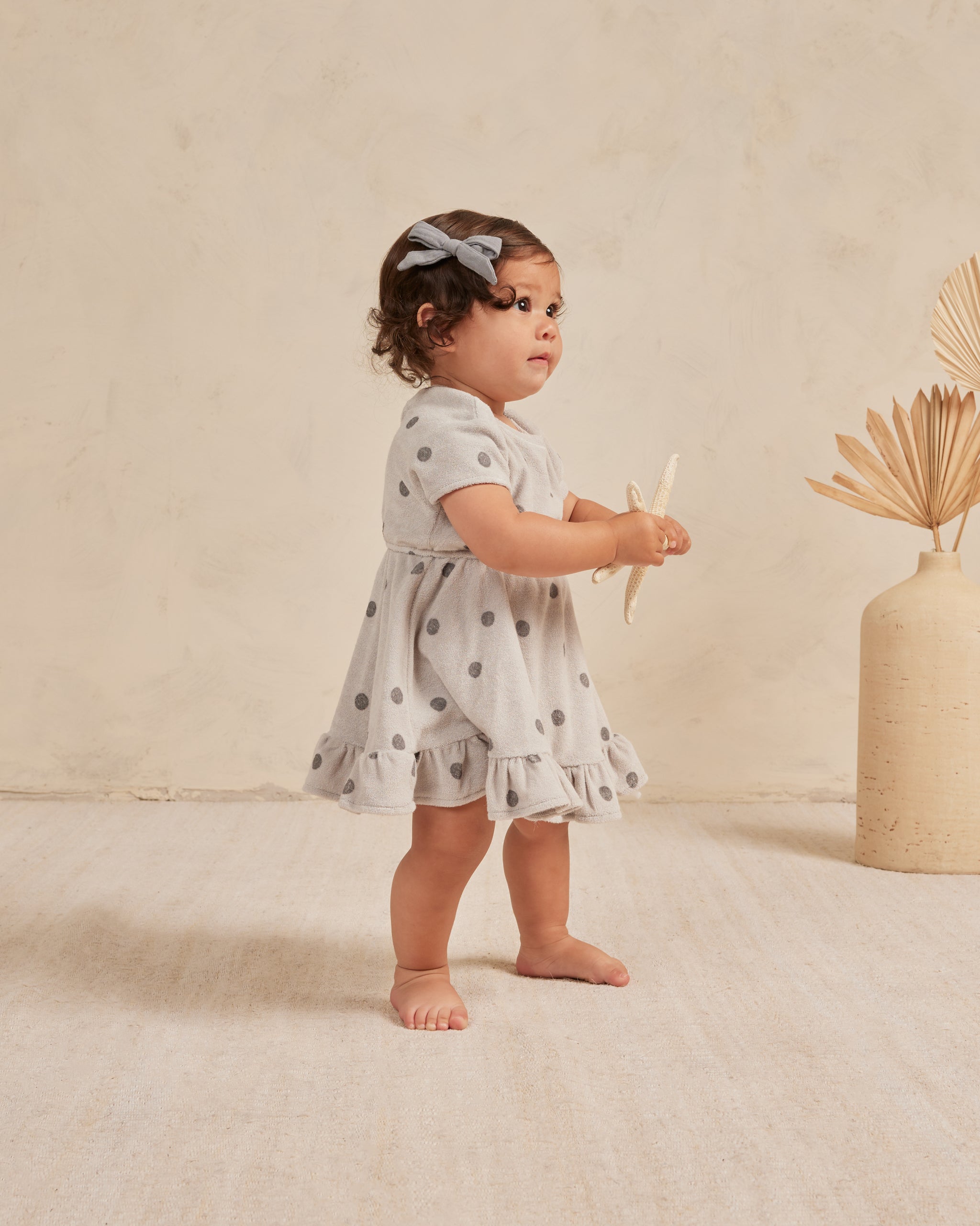 Terry Dress || Polka Dot - Rylee + Cru | Kids Clothes | Trendy Baby Clothes | Modern Infant Outfits |