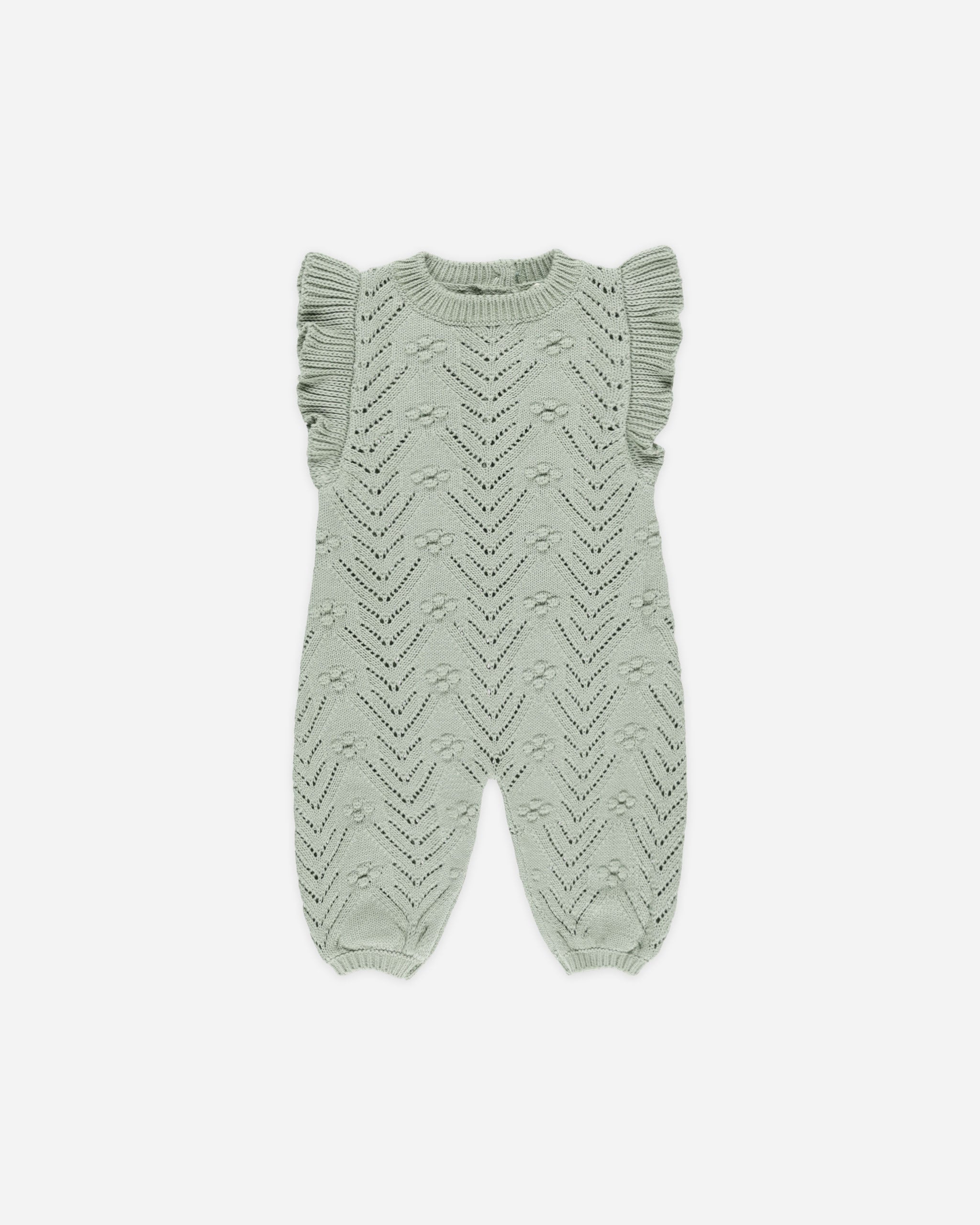 Mira Knit Romper || Sage