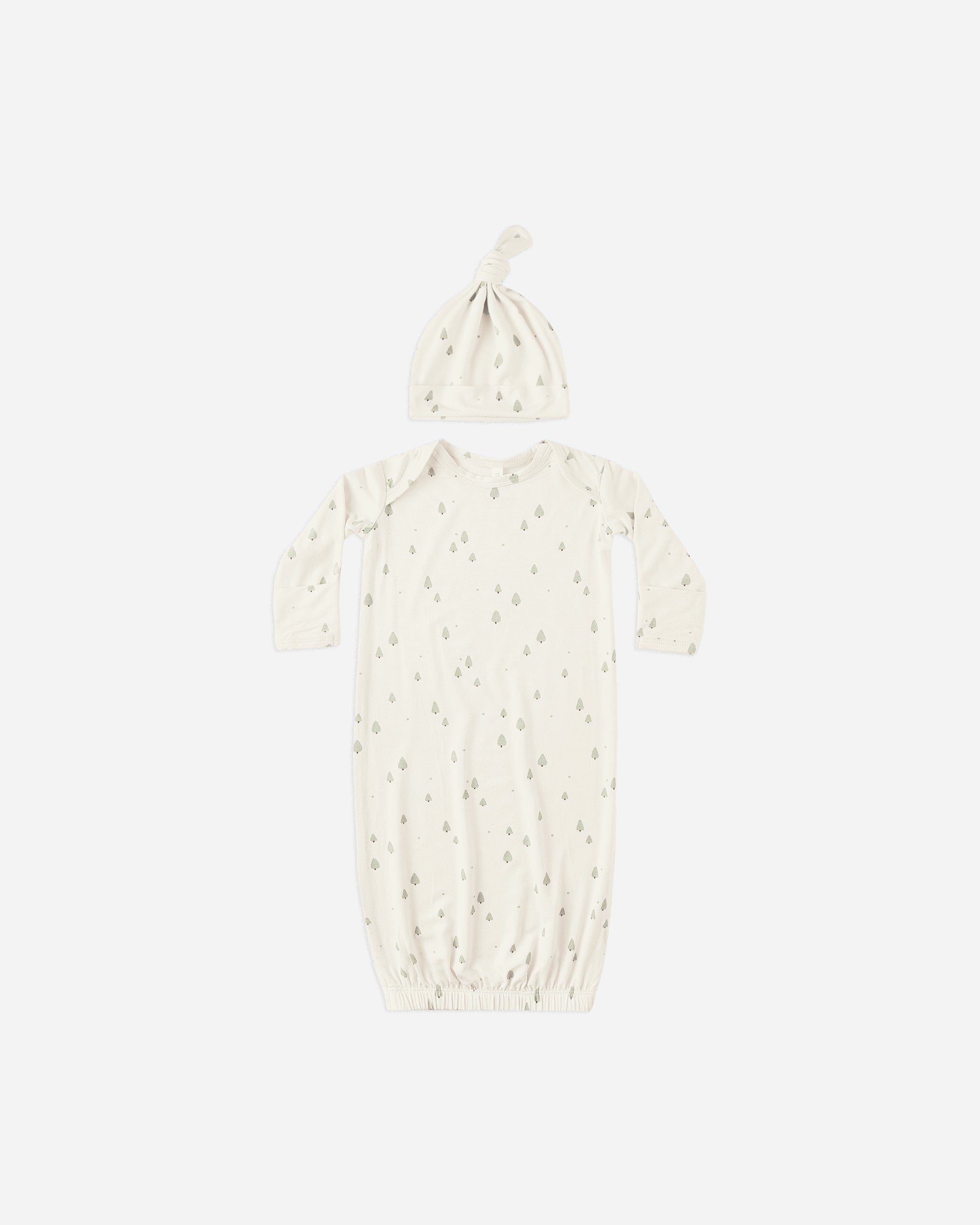 Bamboo Baby Gown + Hat Set || Trees
