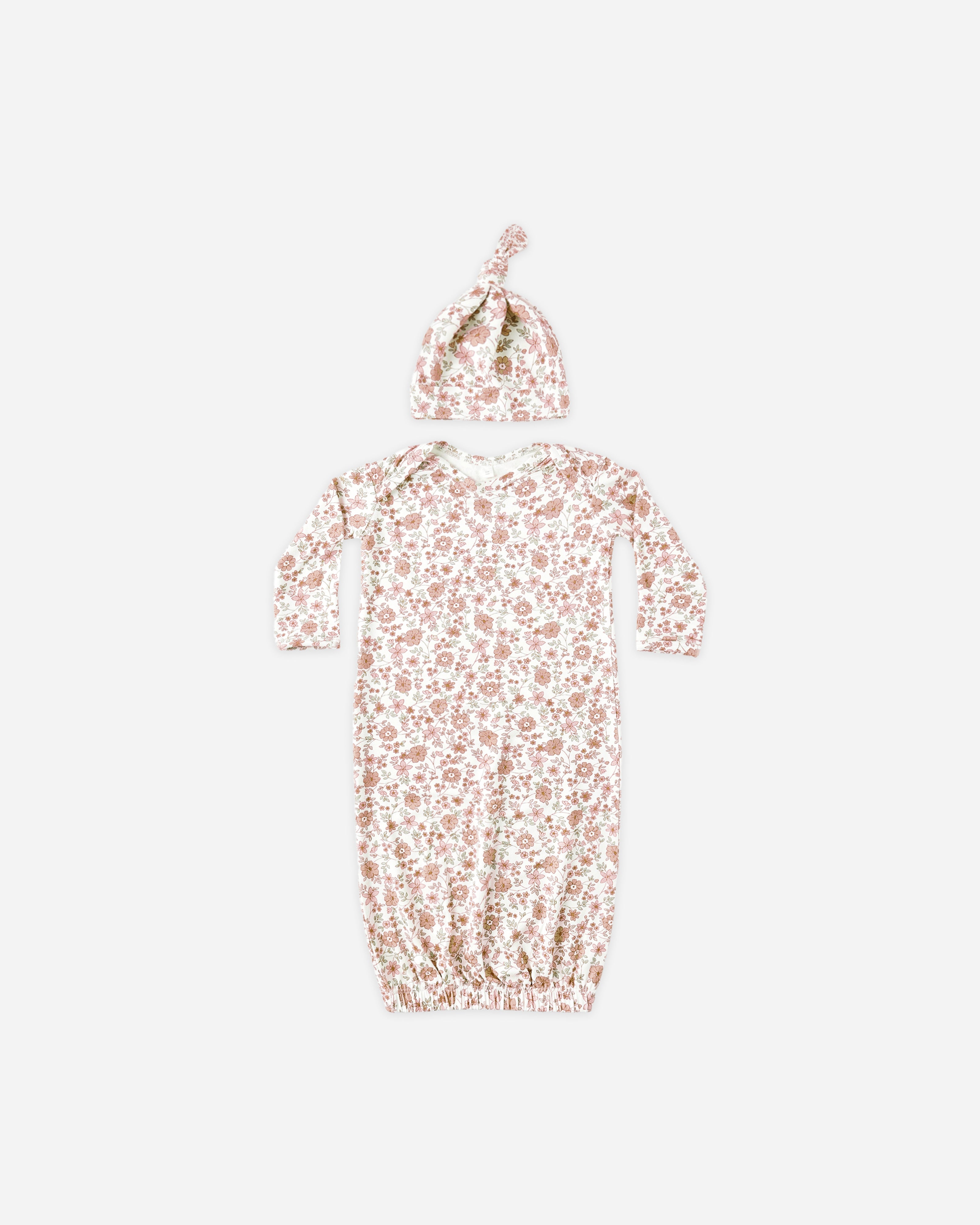 Bamboo Baby Gown + Hat Set || Bloom