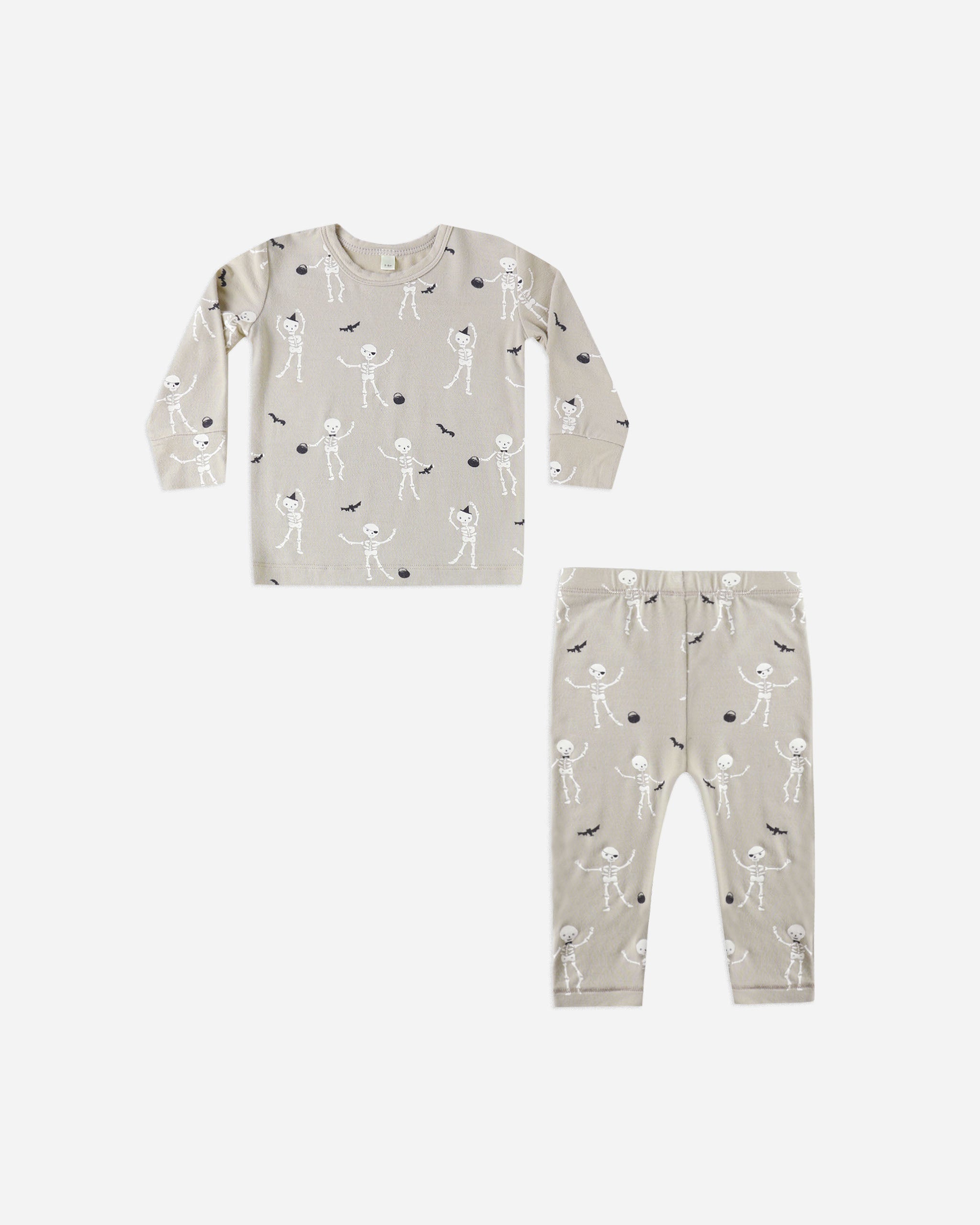 Bamboo Pajama Set || Skeletons - Rylee + Cru | Kids Clothes | Trendy Baby Clothes | Modern Infant Outfits |