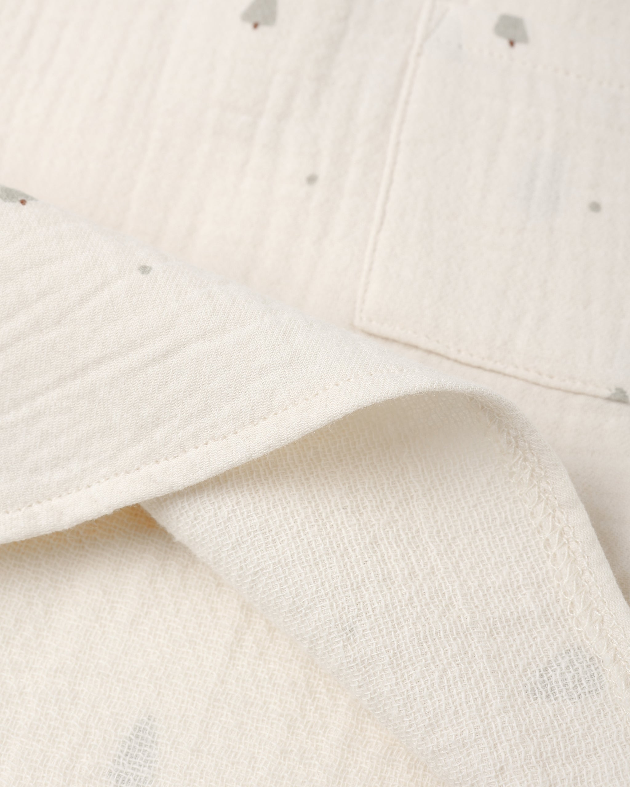 Woven Boxy Top || Trees