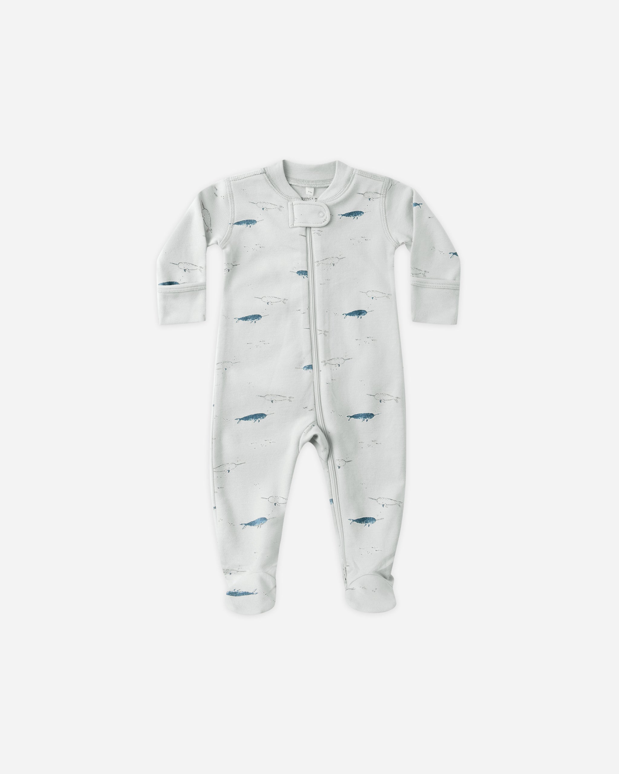Zip Long Sleeve Sleeper Footie || Narwhals