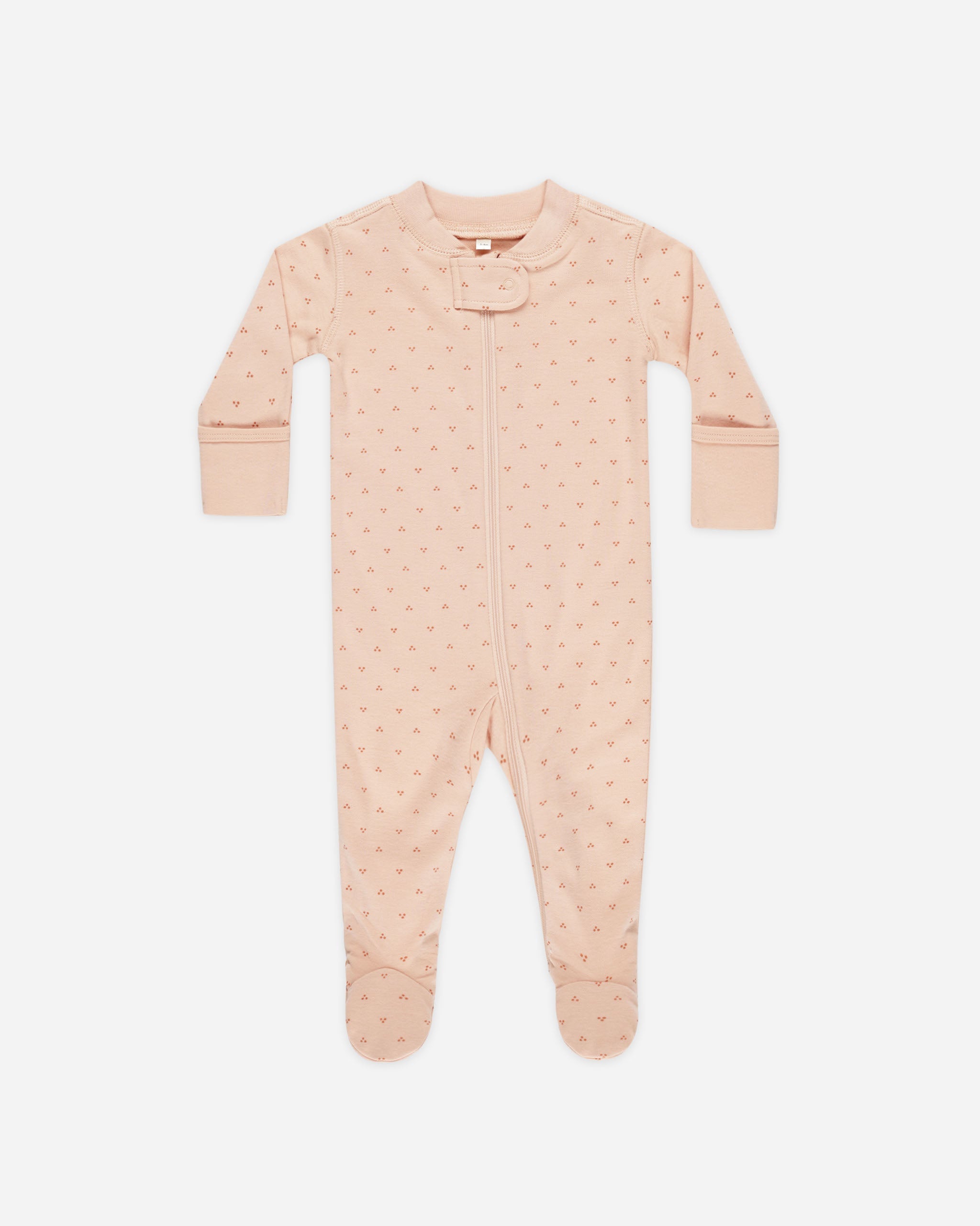 Zip Long Sleeve Sleeper Footie || Dotty