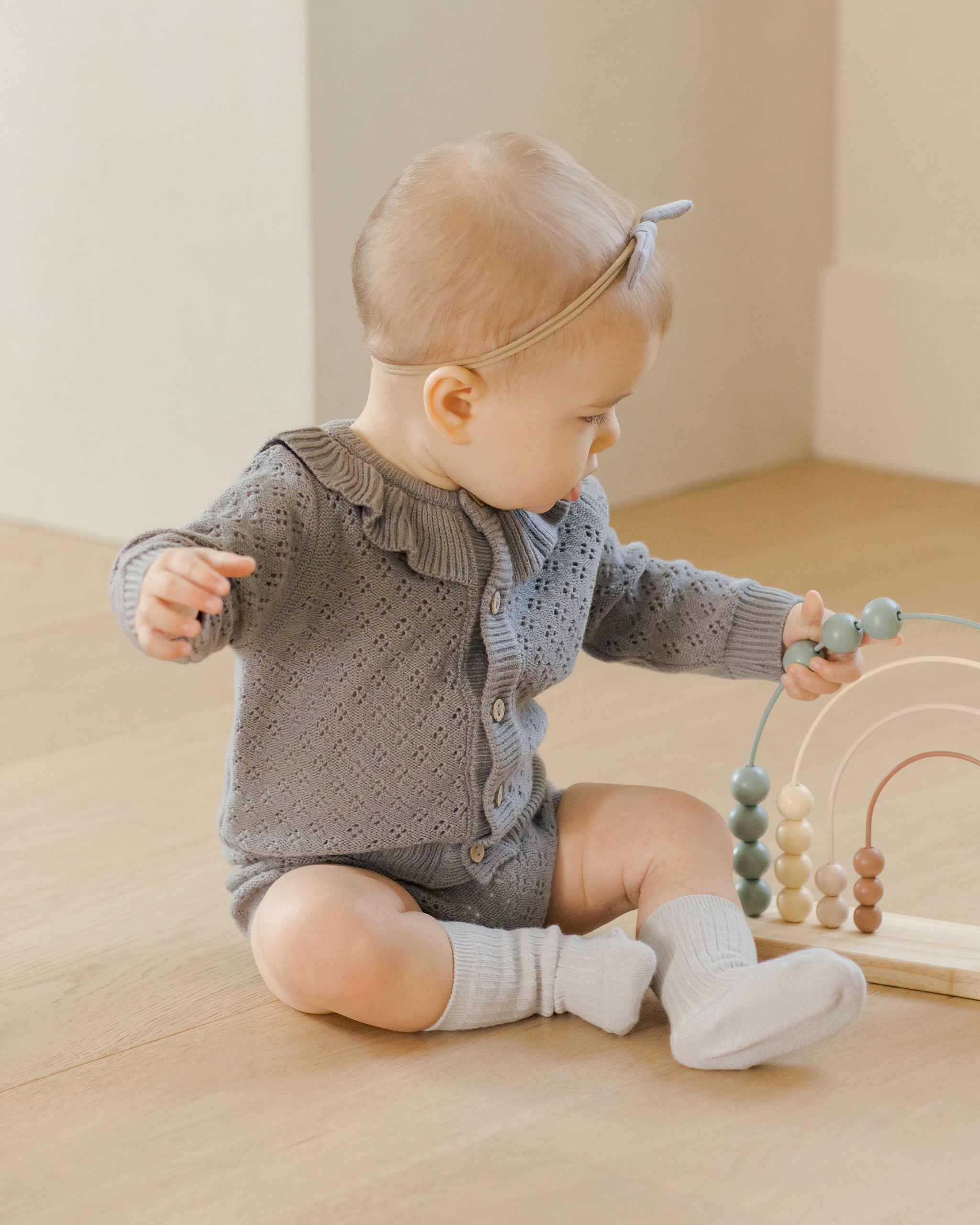 Knit Bloomer || Lagoon - Rylee + Cru | Kids Clothes | Trendy Baby Clothes | Modern Infant Outfits |