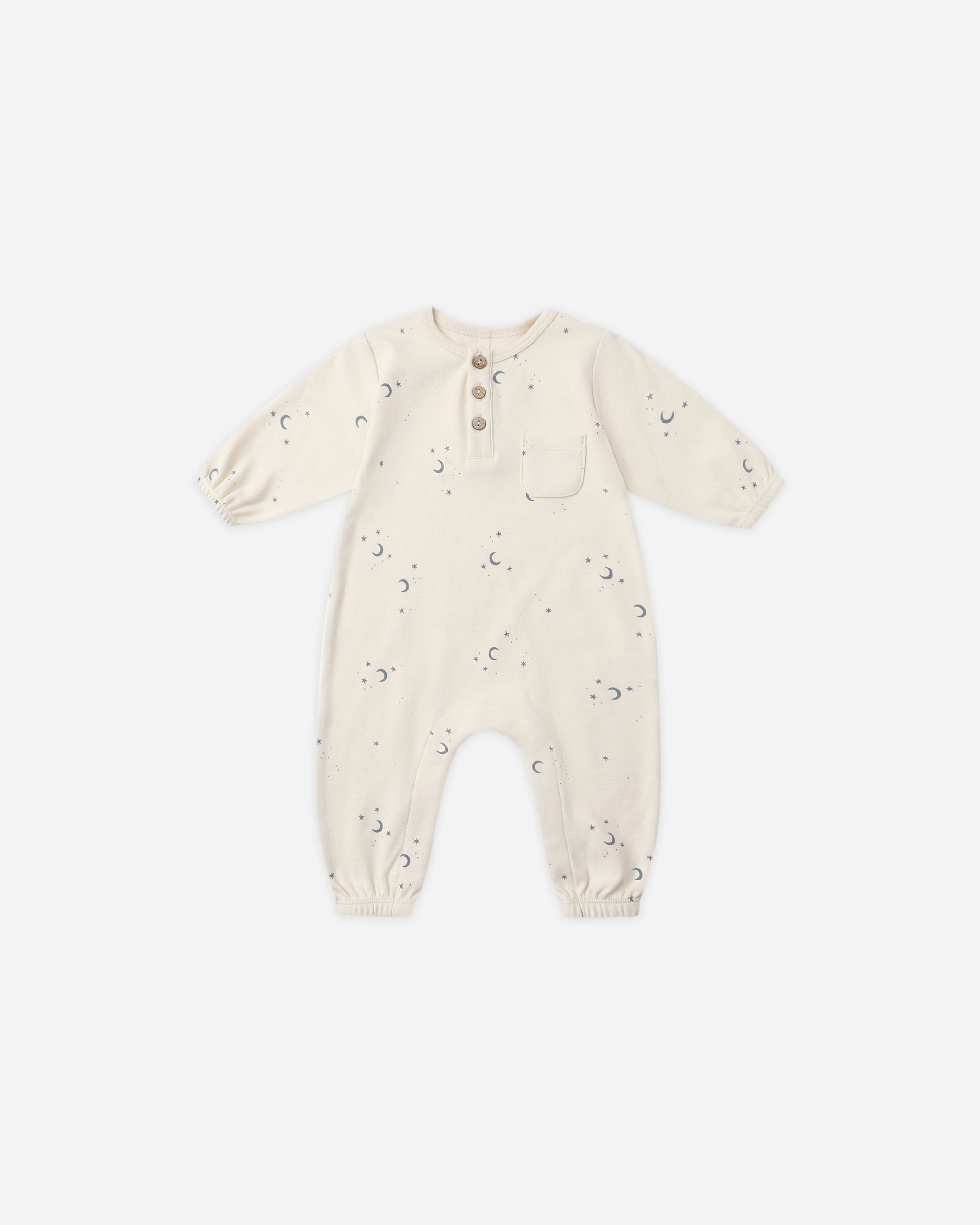 Long Sleeve Pocket Jumpsuit || Moons