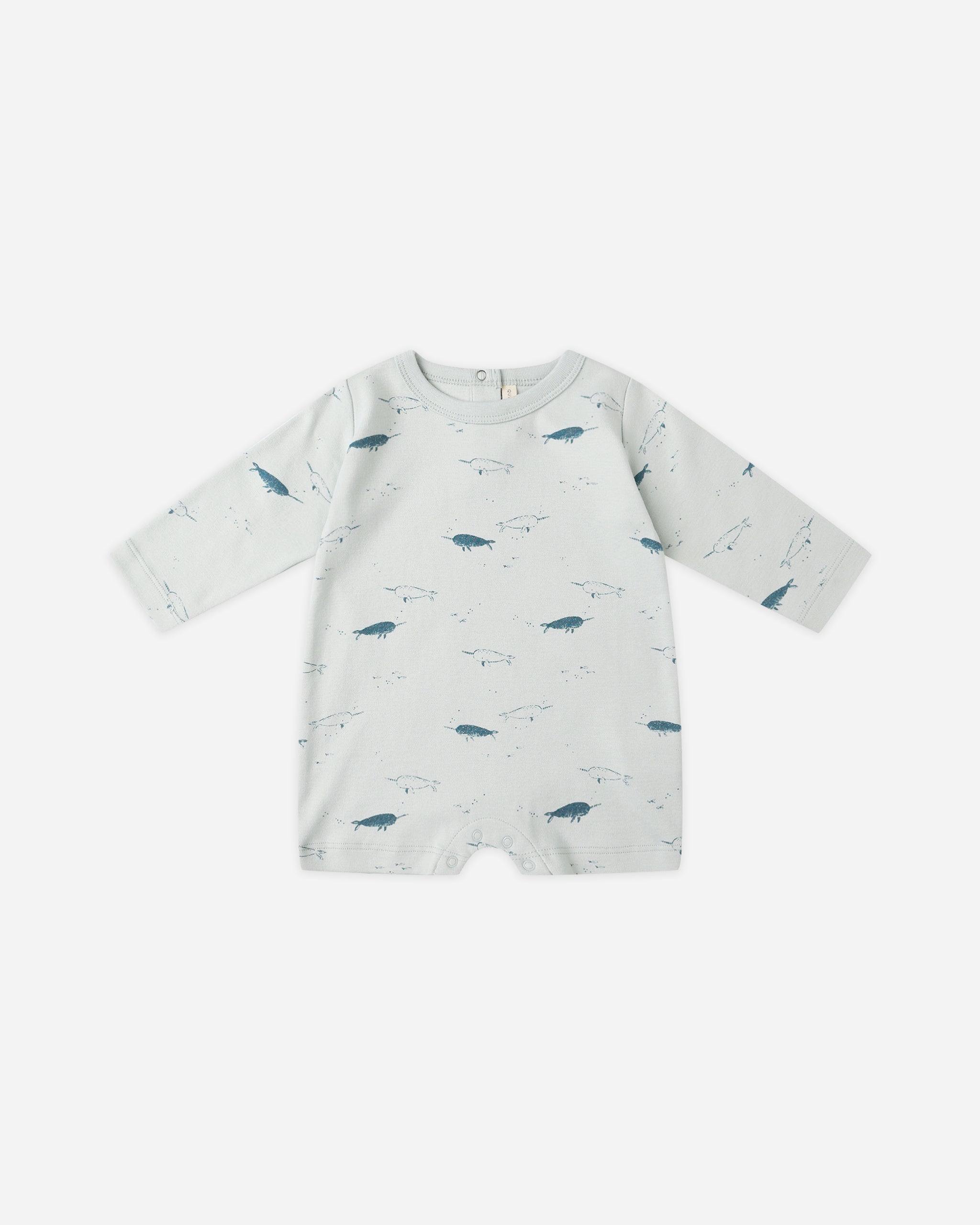 Long Sleeve Romper || Narwhals