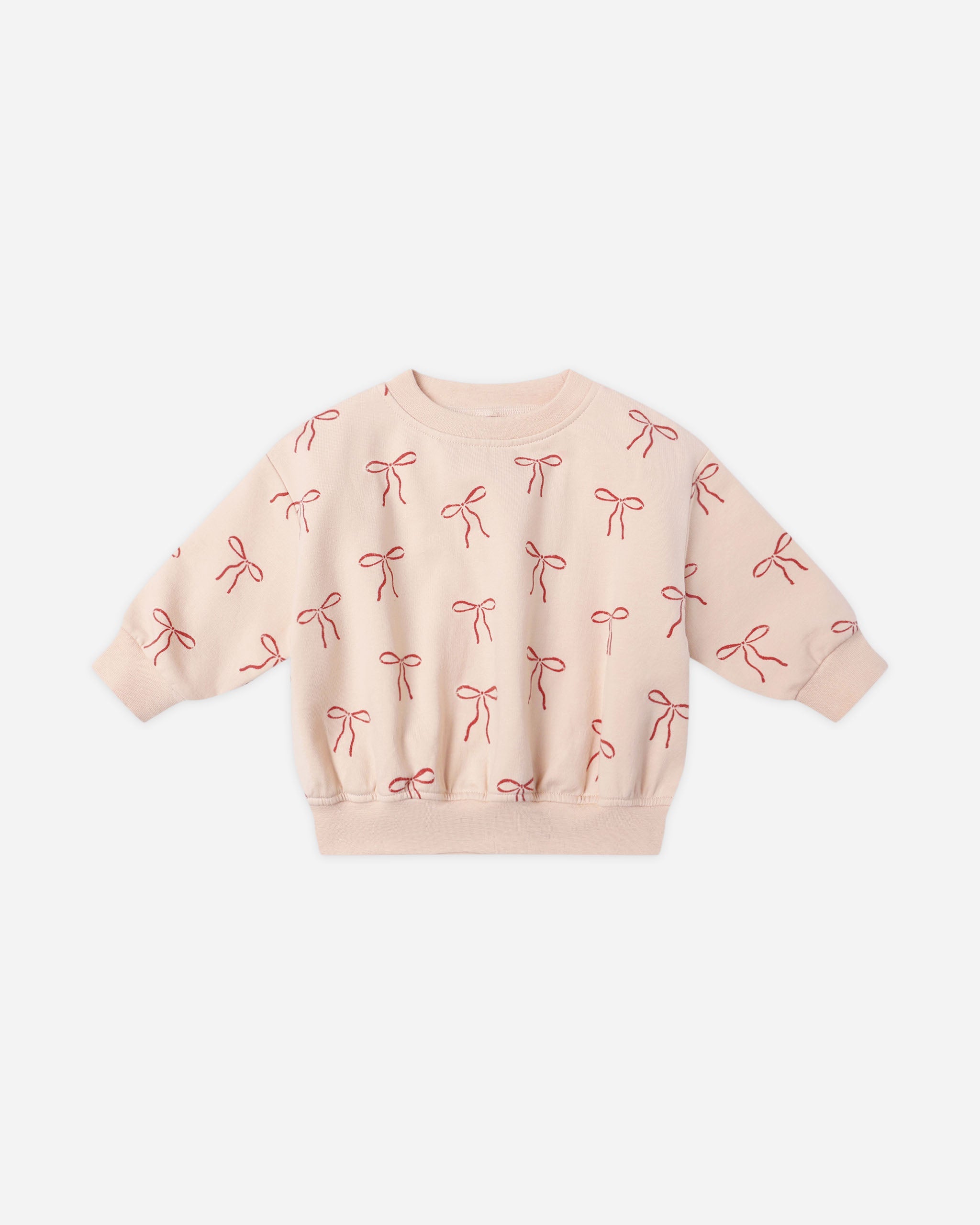 Relaxed Fleece Sweatshirt || Red Bows