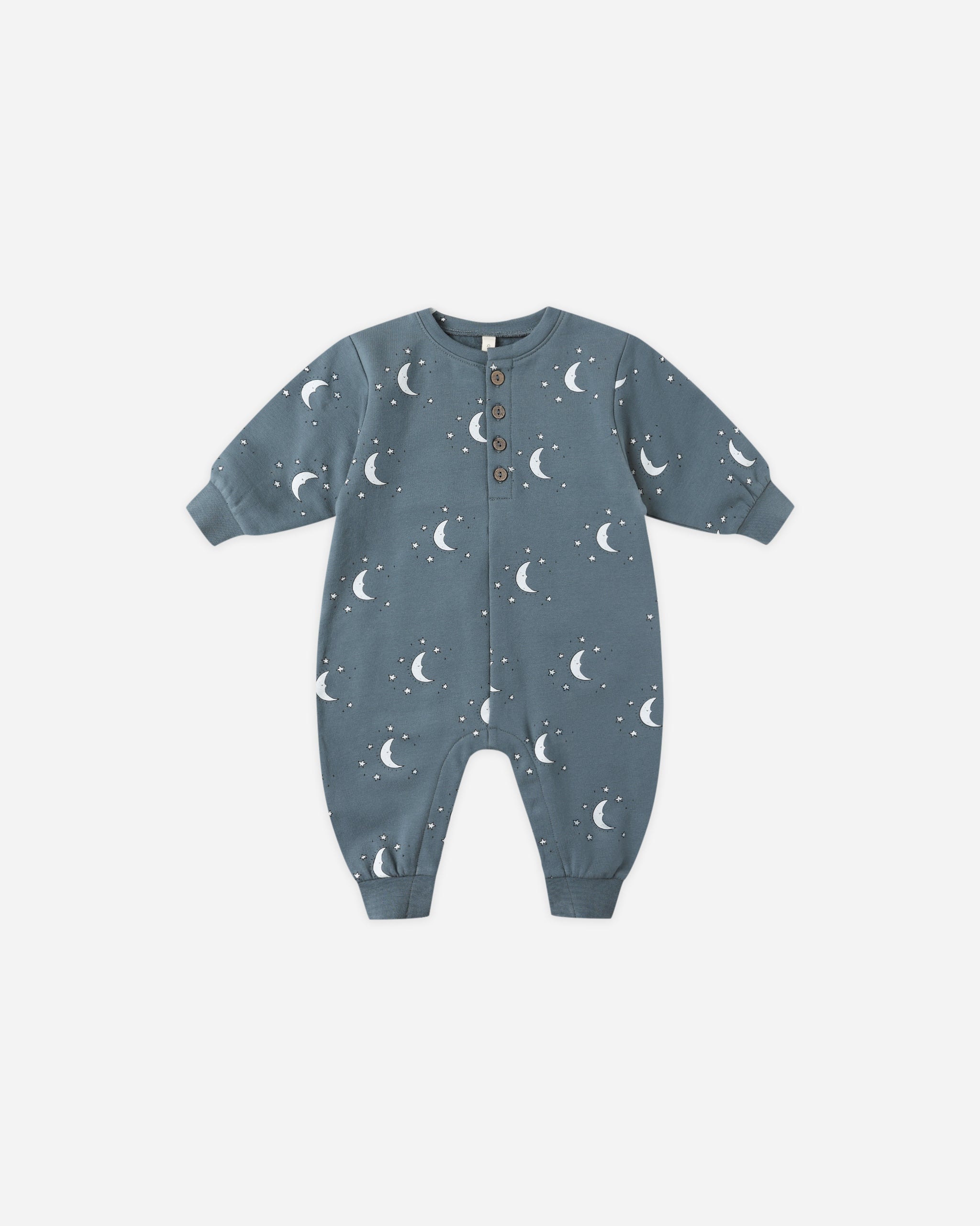 Relaxed Fleece Jumpsuit || Silver Moons