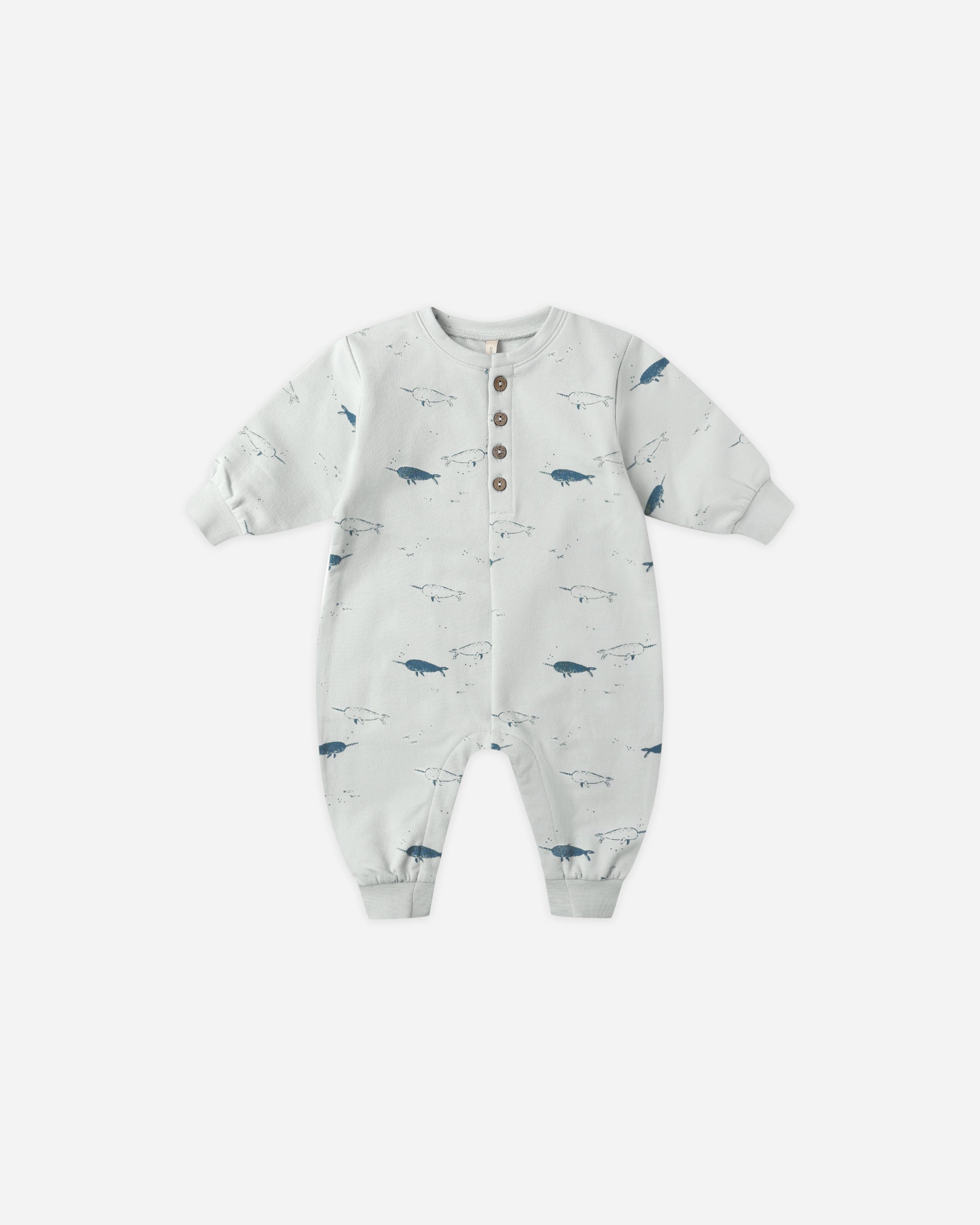 Relaxed Fleece Jumpsuit || Narwhals