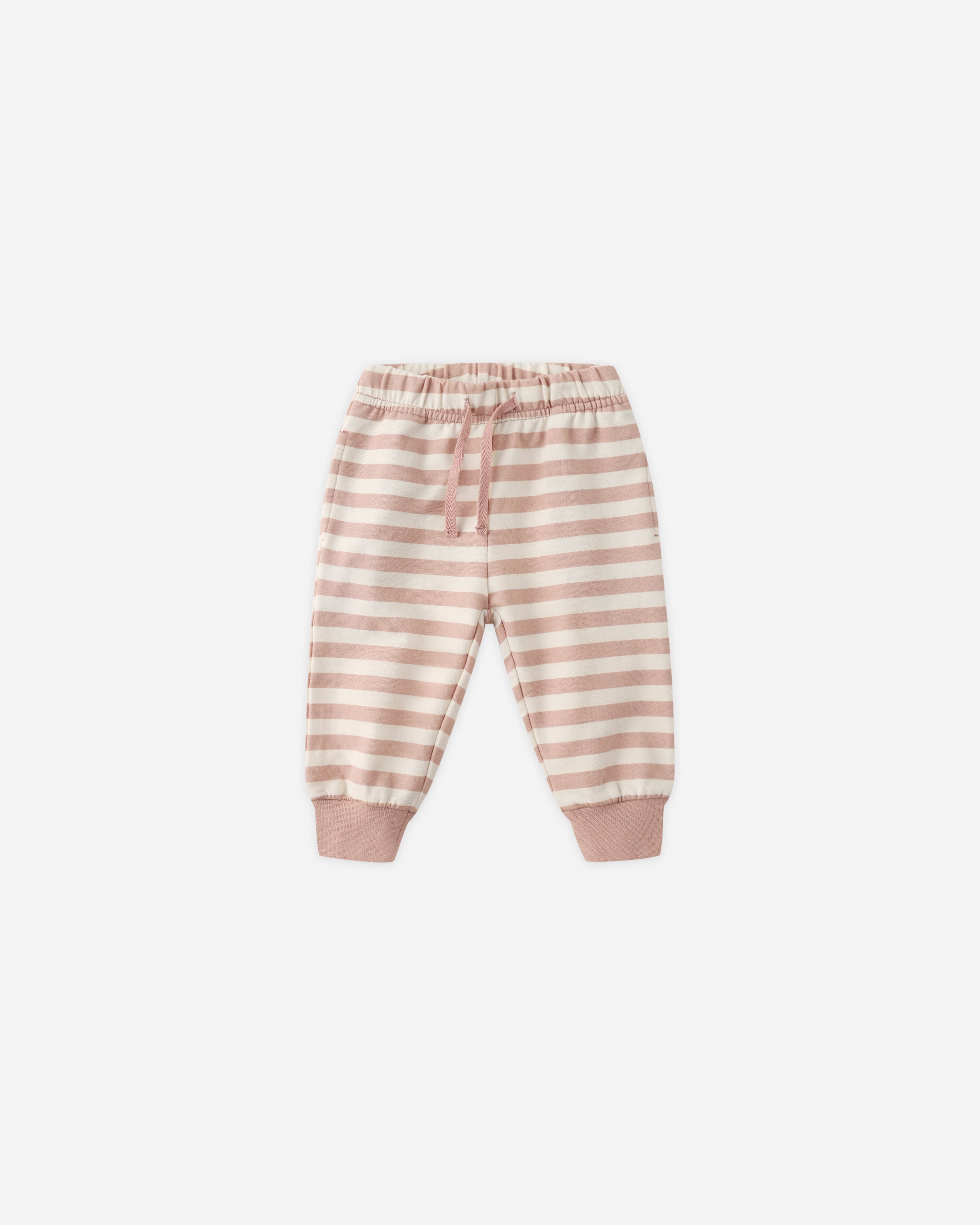 Relaxed Sweatpant || Pink Stripe