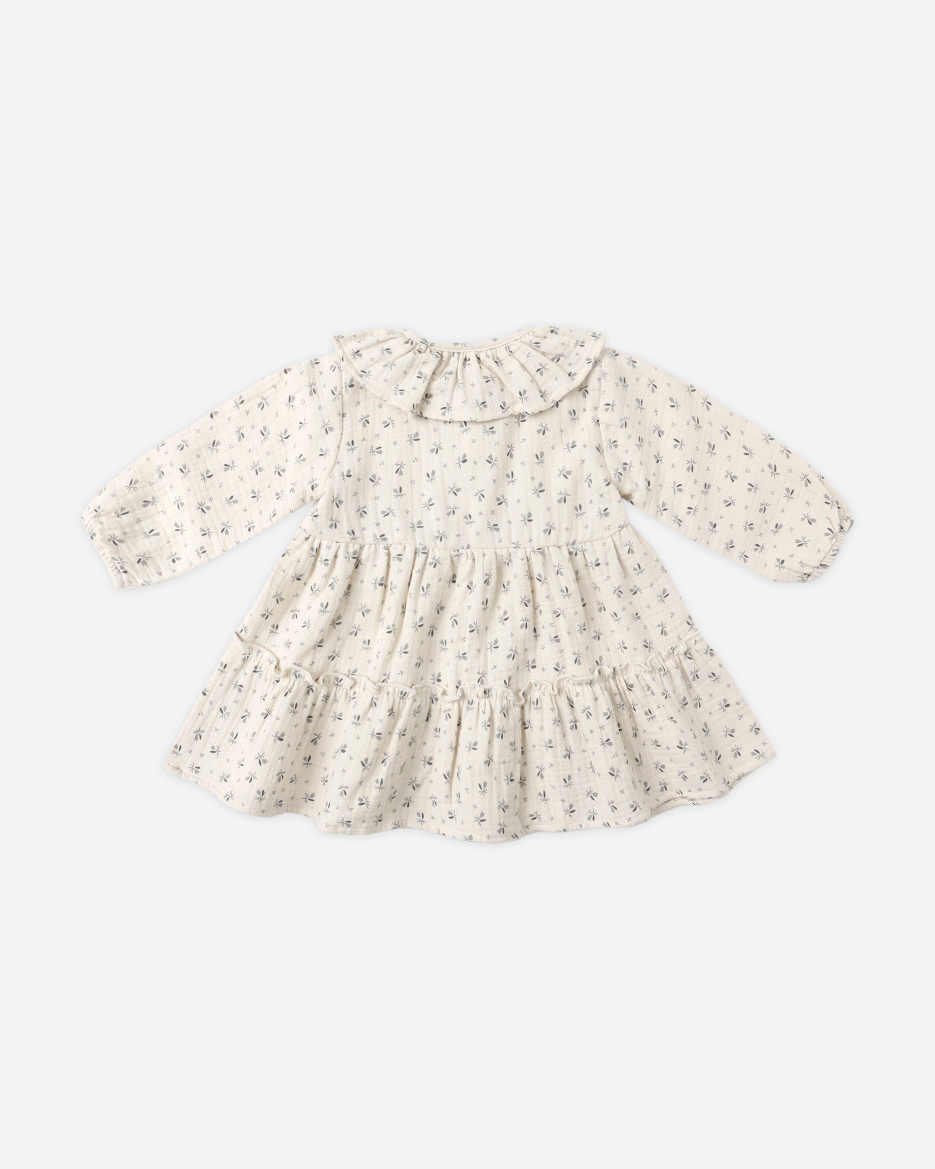 Ruffle Collar Button Dress || Bluebell