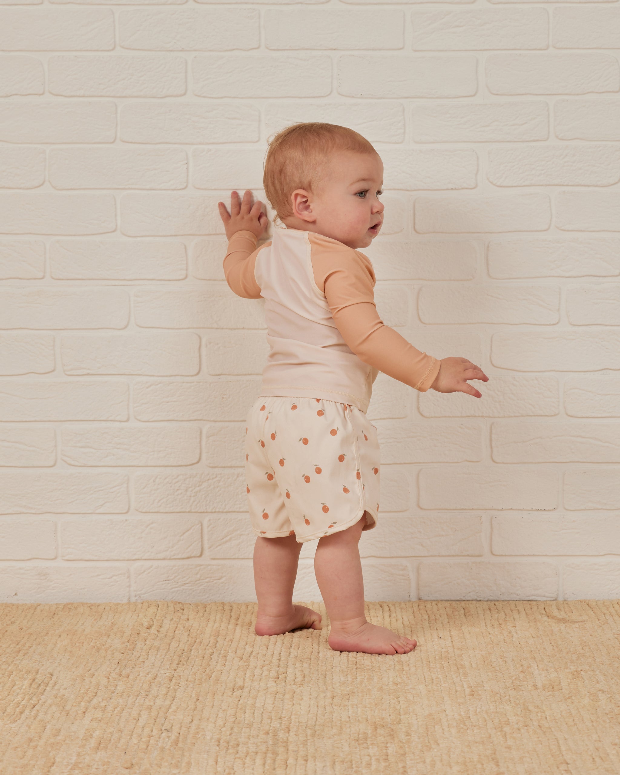Rashguard || Melon Colorblock - Rylee + Cru | Kids Clothes | Trendy Baby Clothes | Modern Infant Outfits |