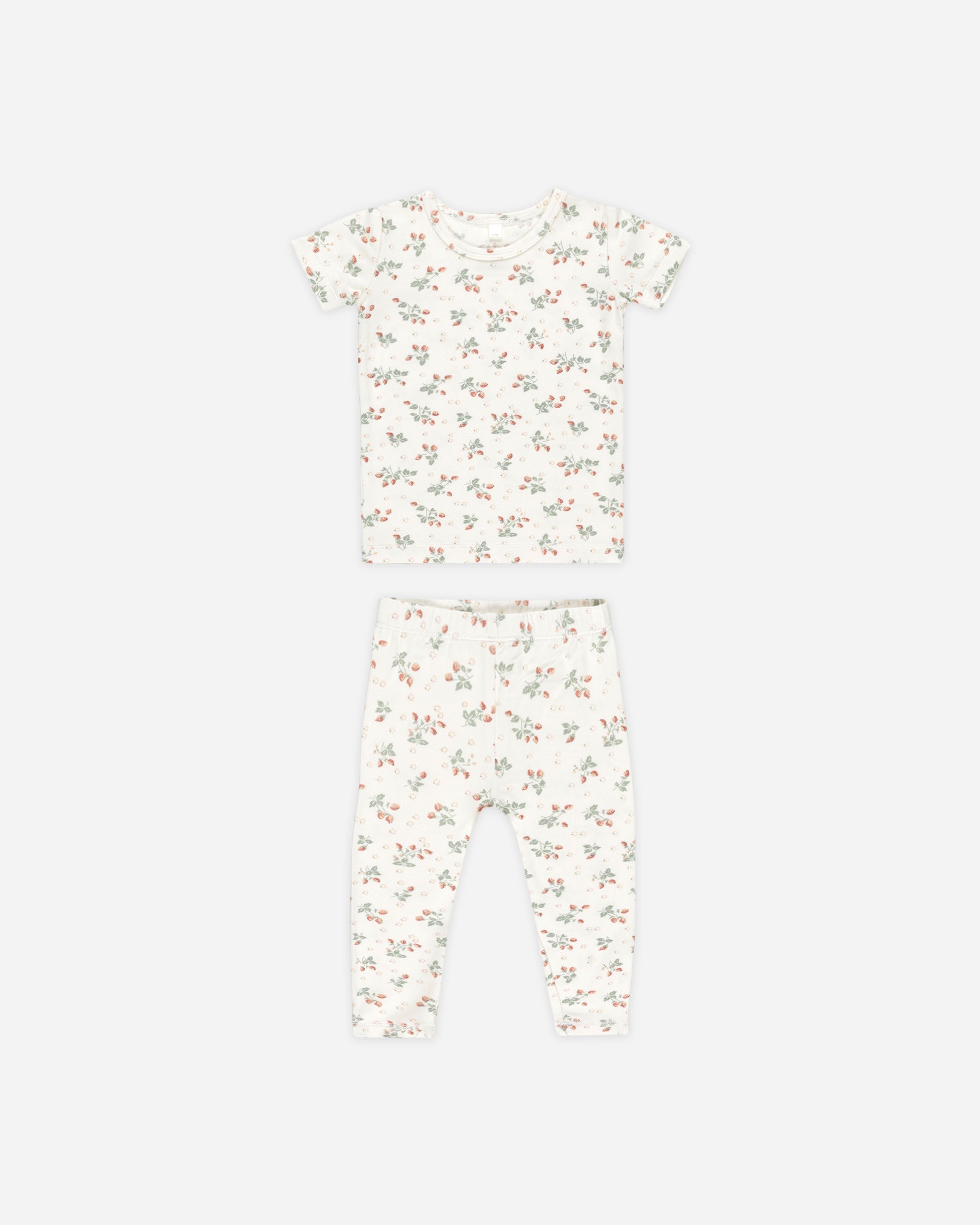 Bamboo Short Sleeve Pajama Set || Strawberries