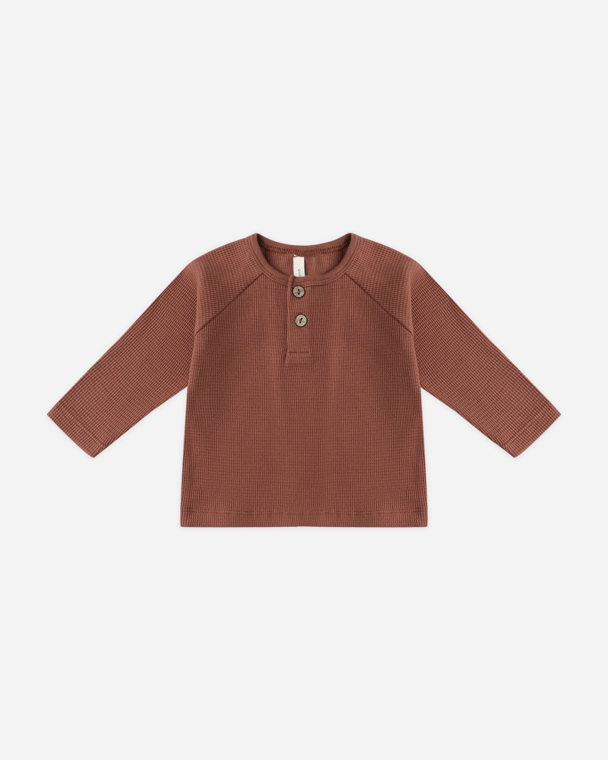 Henley Knit Top || Cranberry