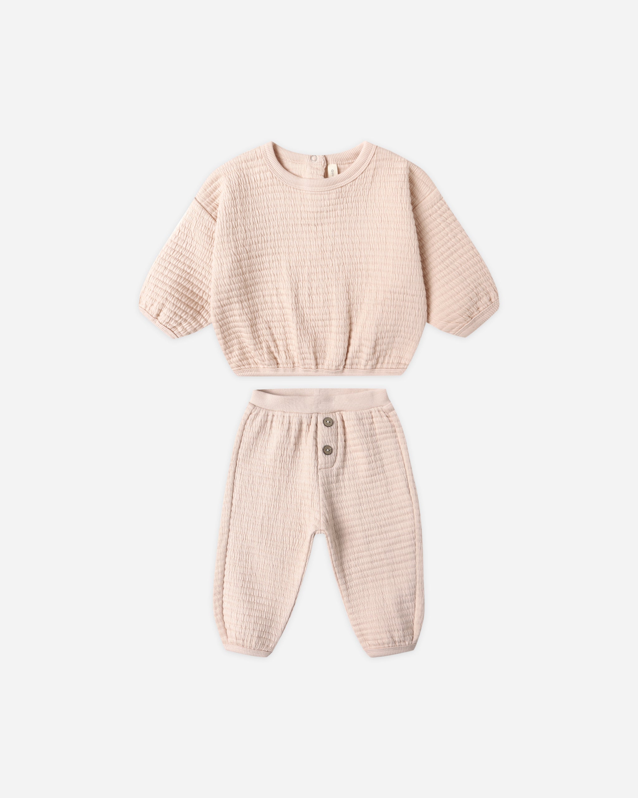 Textured Sweat Set || Antique