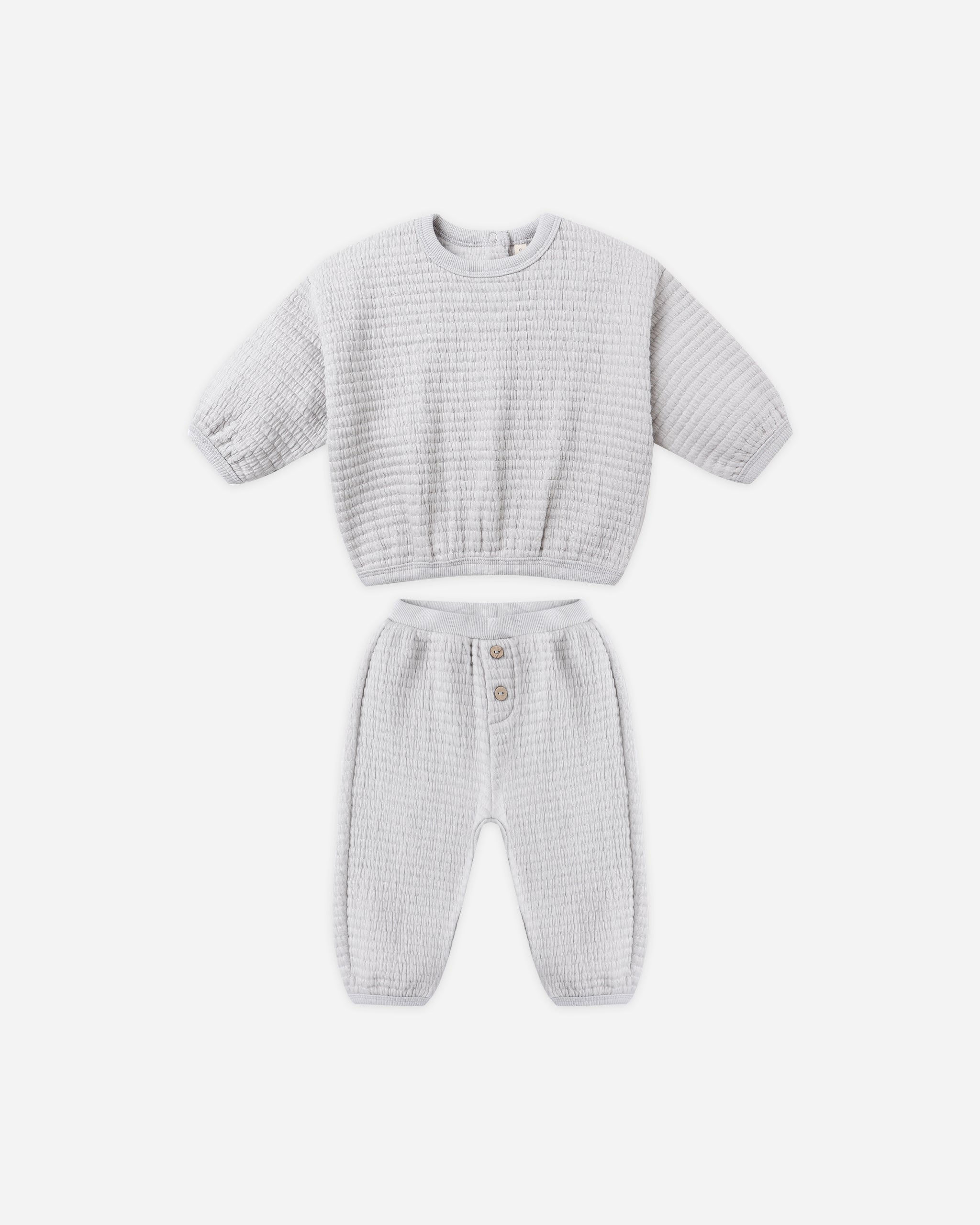 Textured Sweat Set || Frost