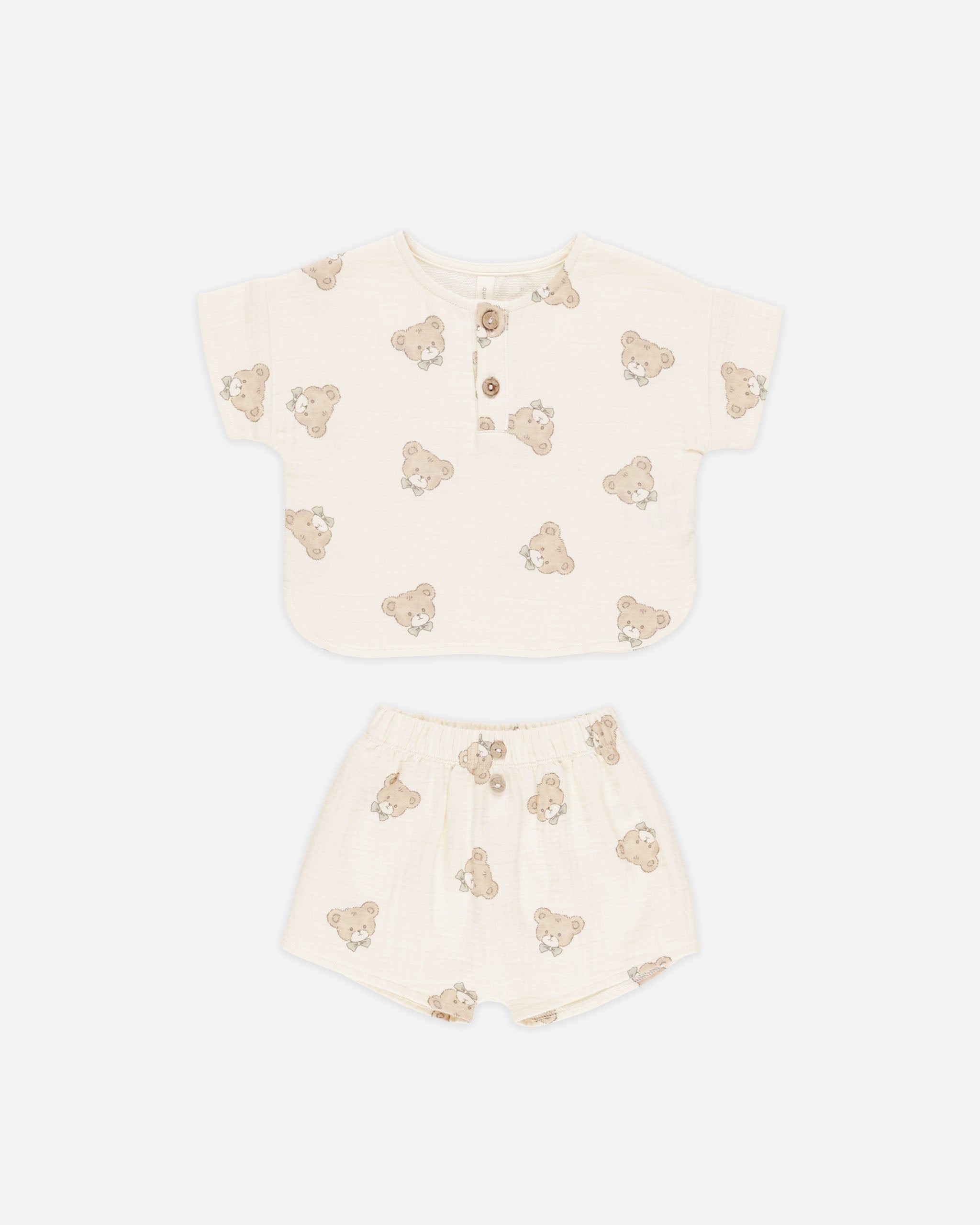 Woven Boxy Top + Short Set || Teddy