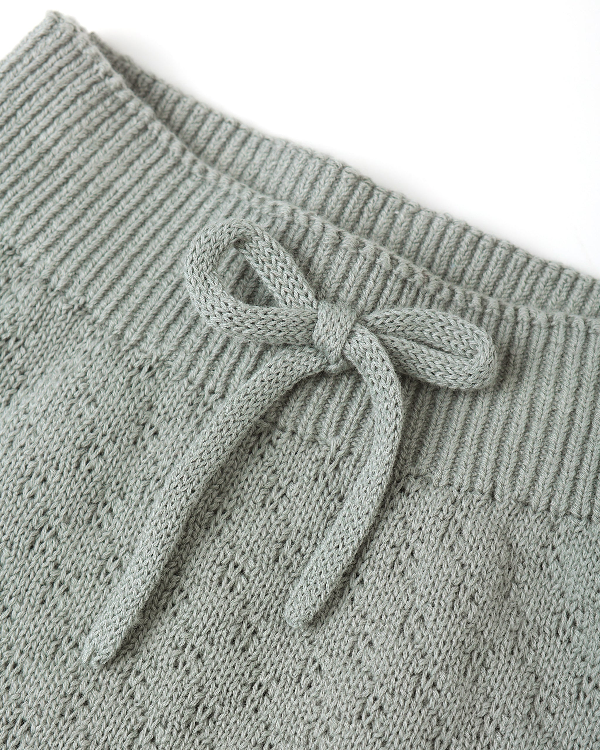 Knit Wrap Top + Pant Set || Steel Blue