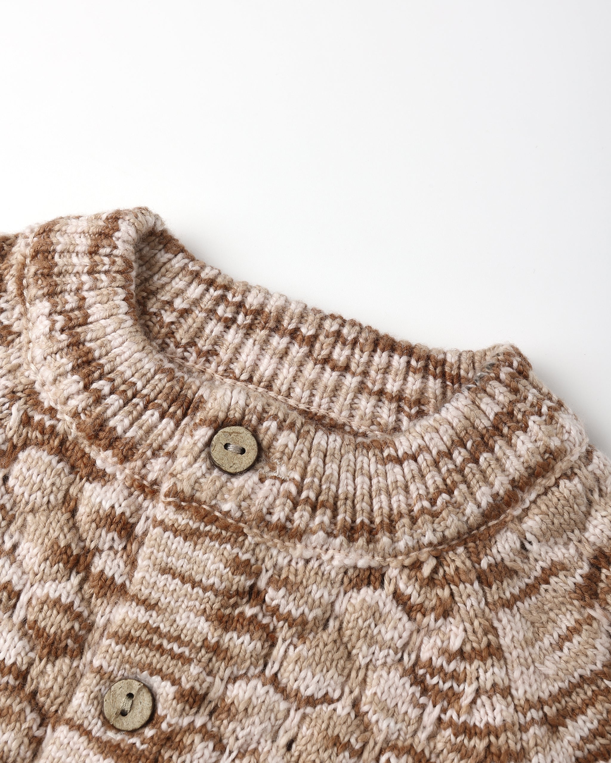 Bubble Knit Cardigan || Rose Speckle