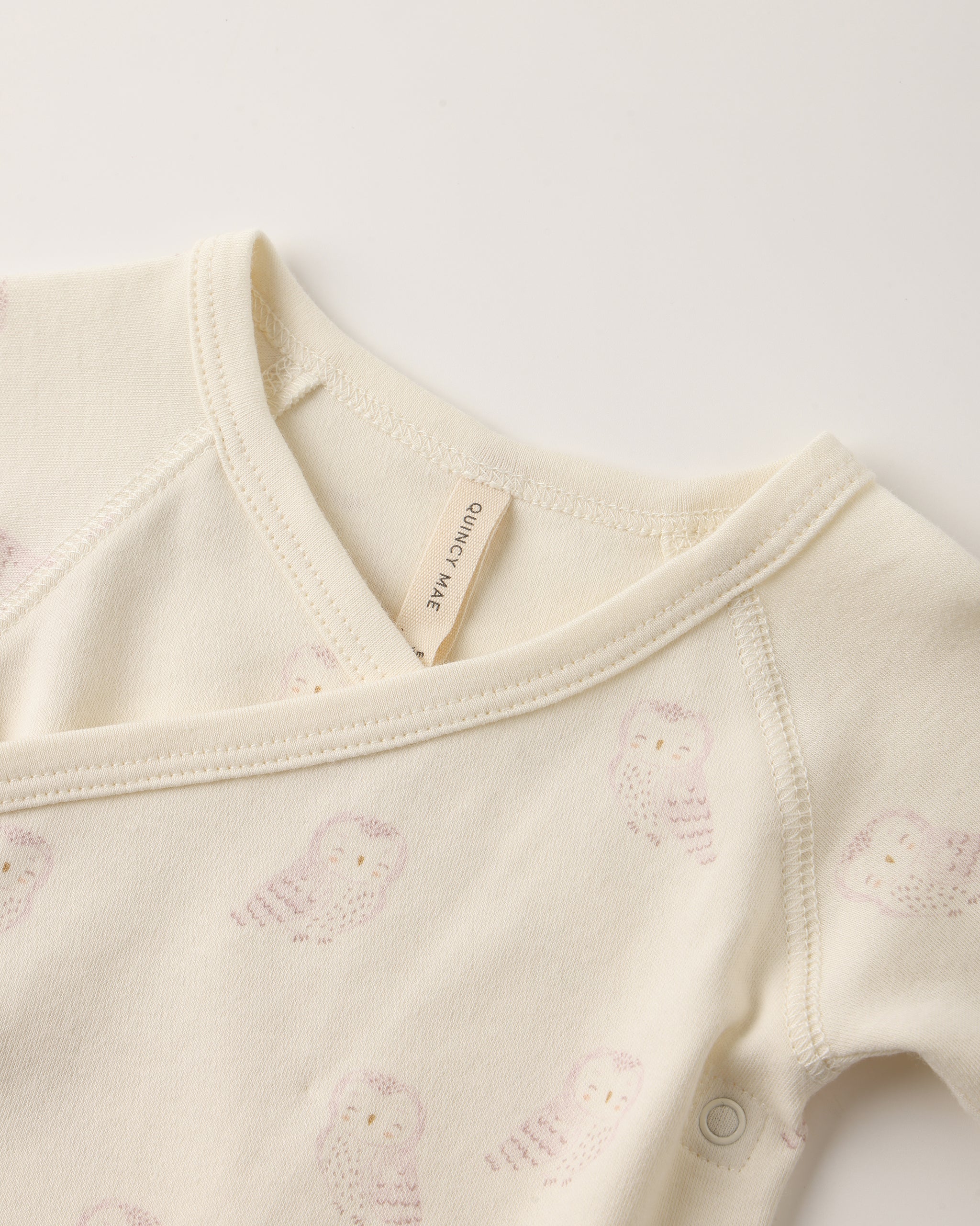 Side Snap Bodysuit + Pant Set || Snow Owls