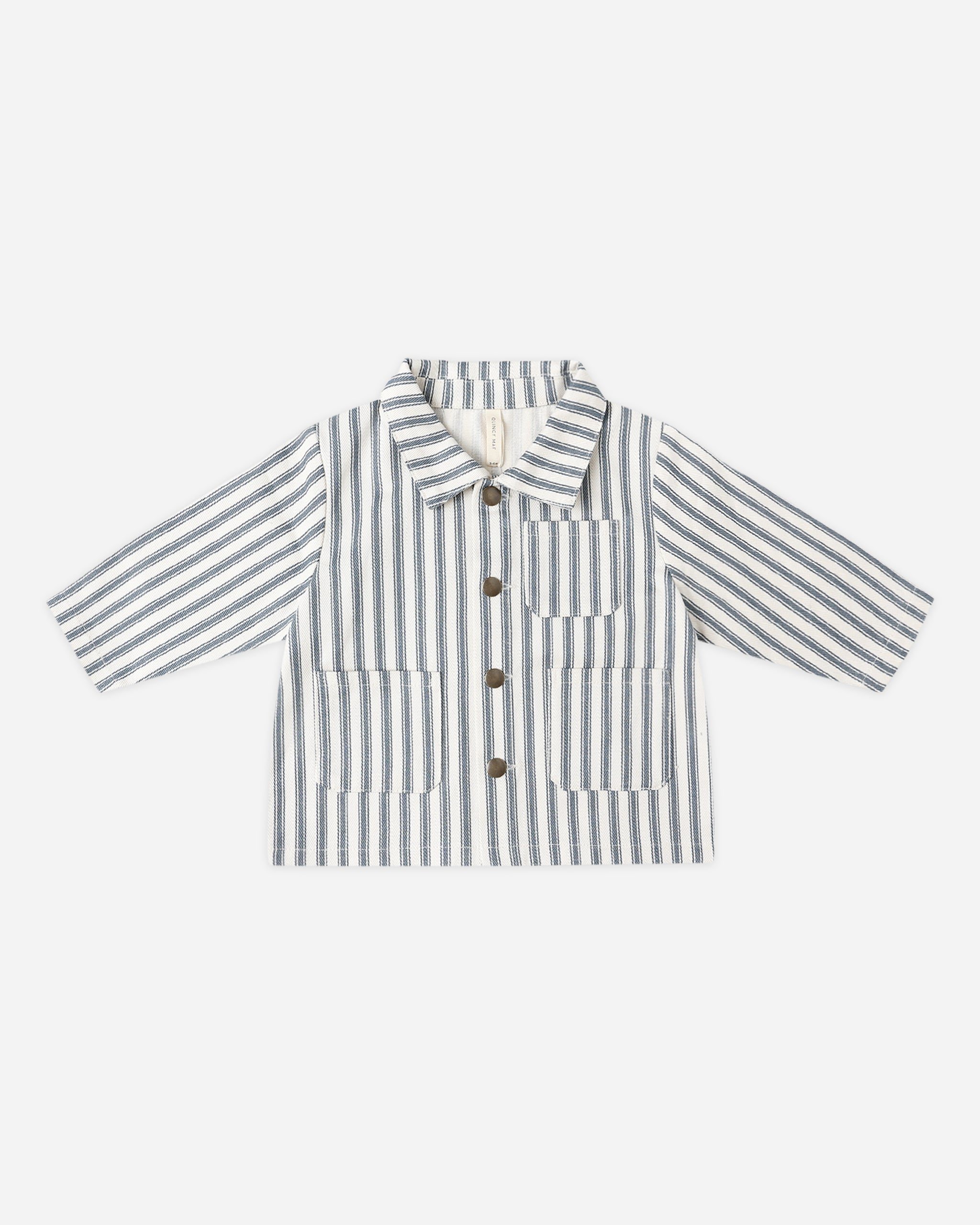 Utility Jacket || Ocean Pinstripe
