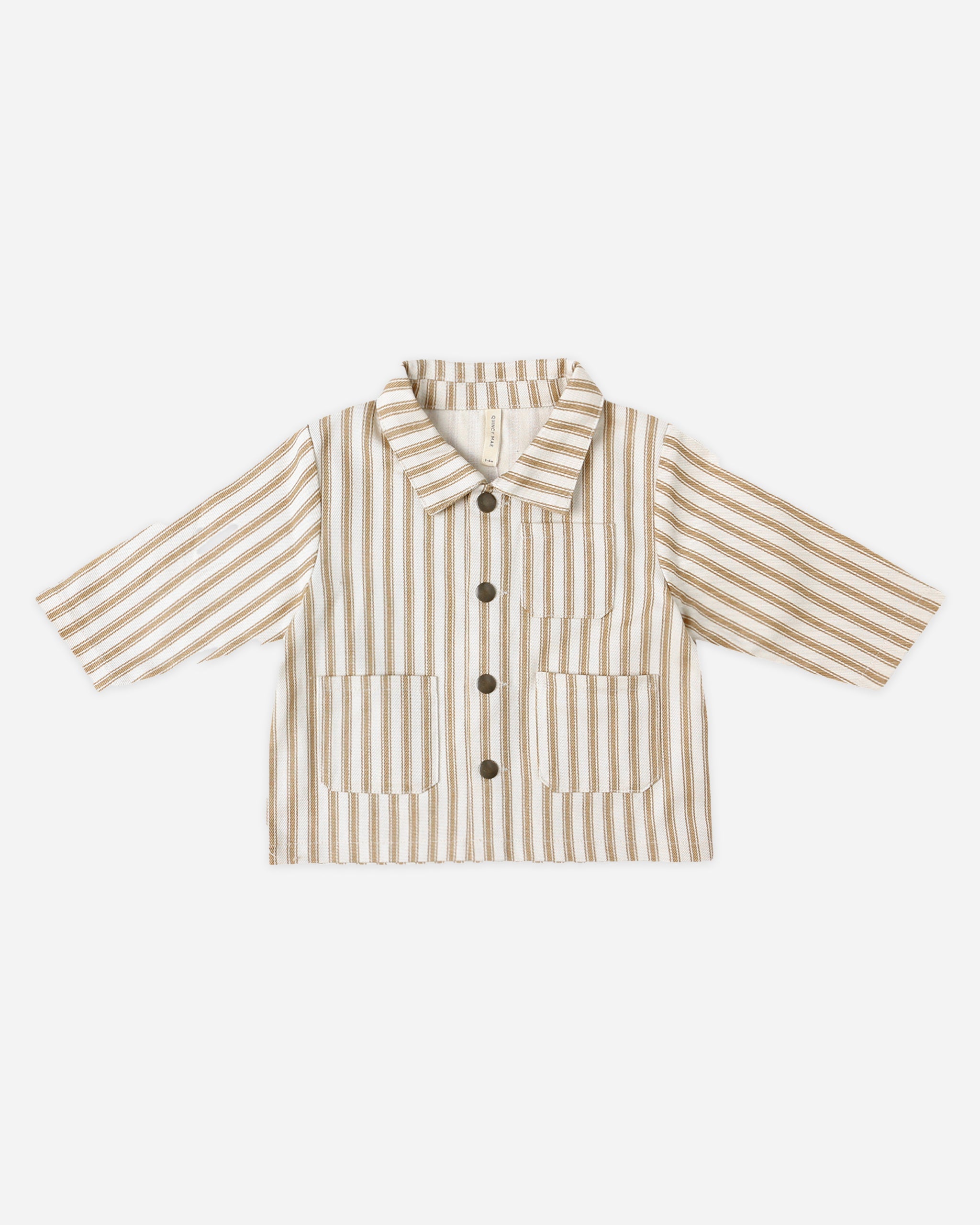 Utility Jacket || Gold Pinstripe
