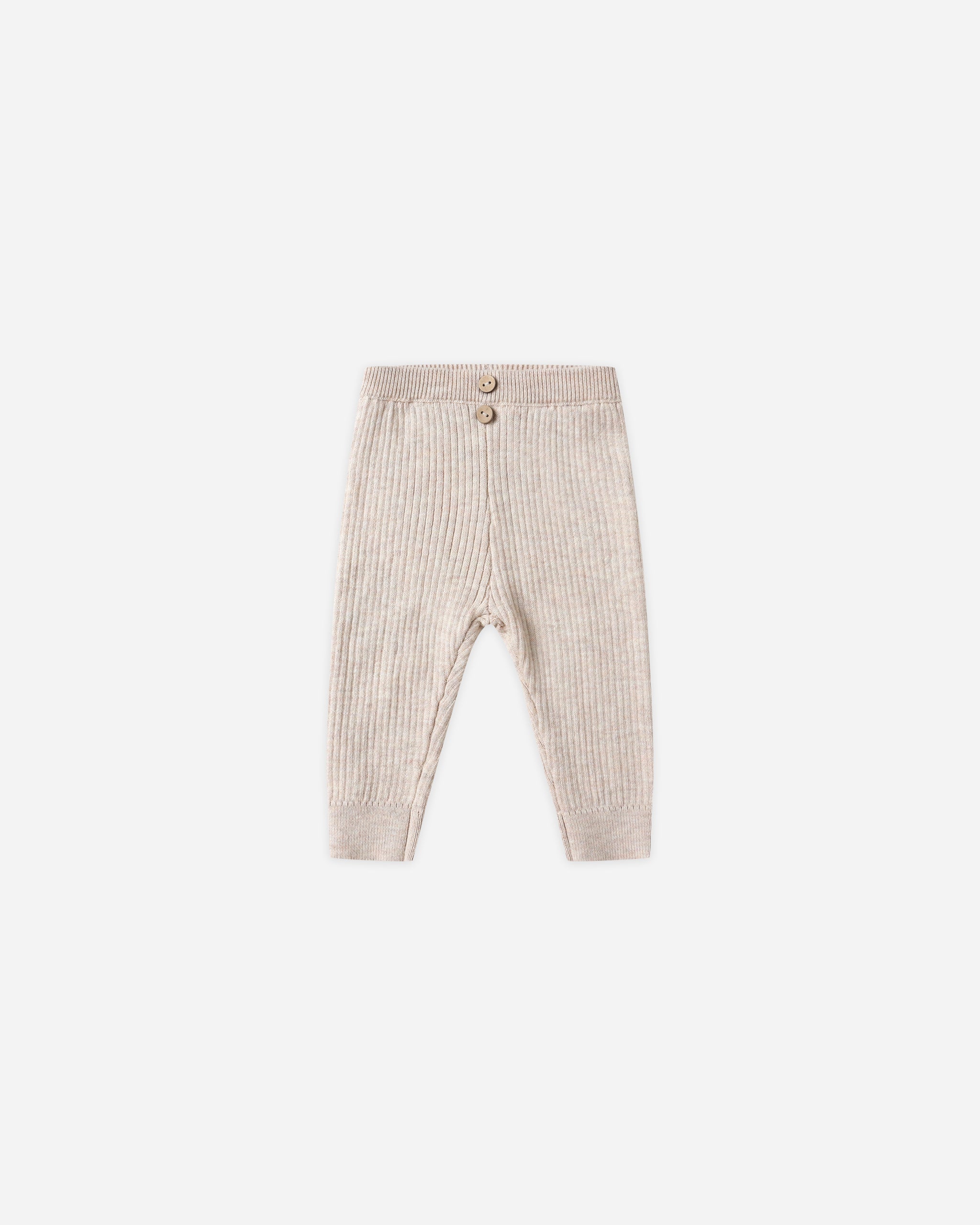 Rib Knit Legging || Heathered Oatmeal