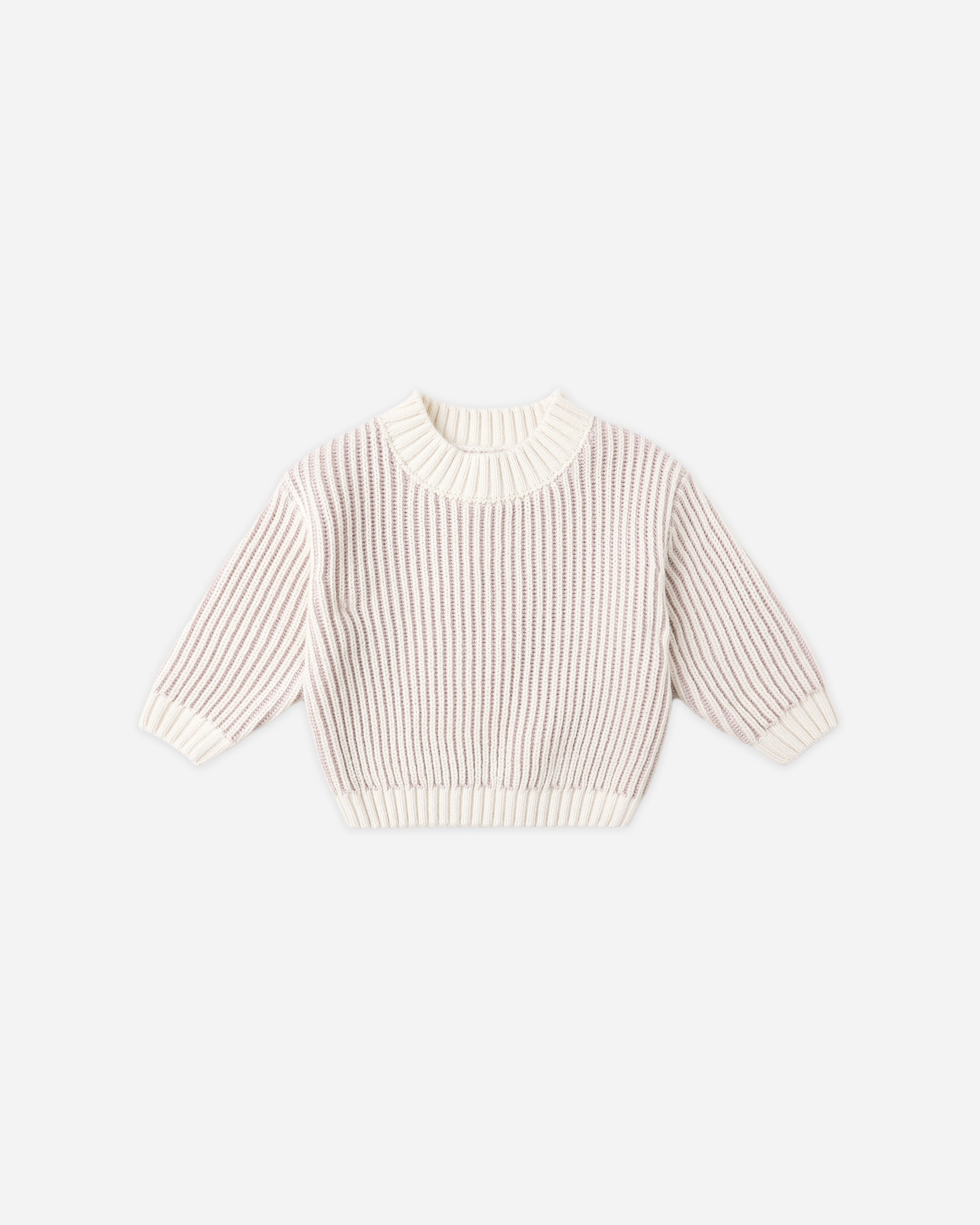 Relaxed Knit Sweater || Lilac