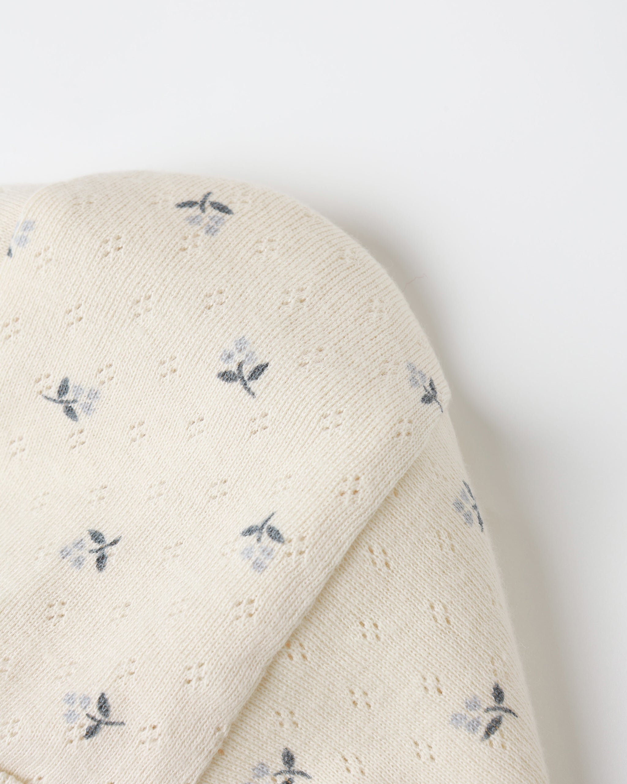 Baby Bonnet || Blue Ditsy