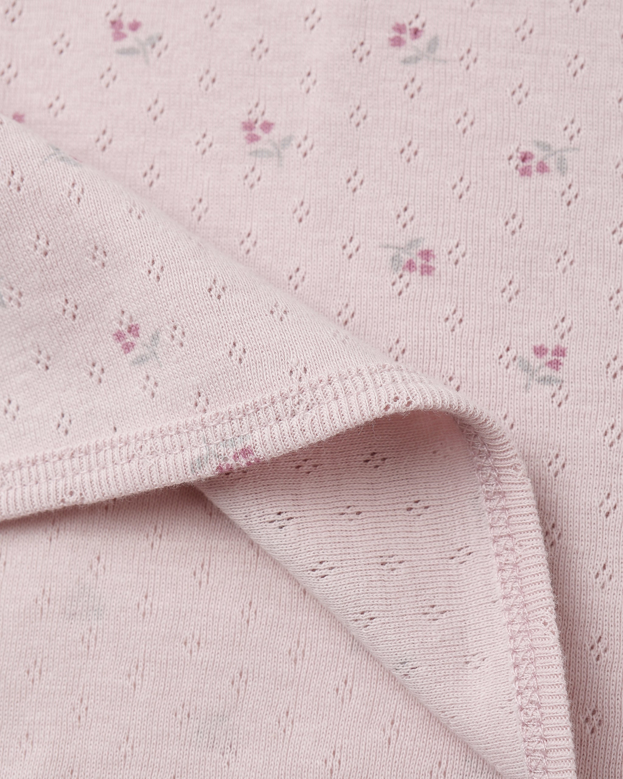 Pointelle Baby Blanket || Lilac Ditsy