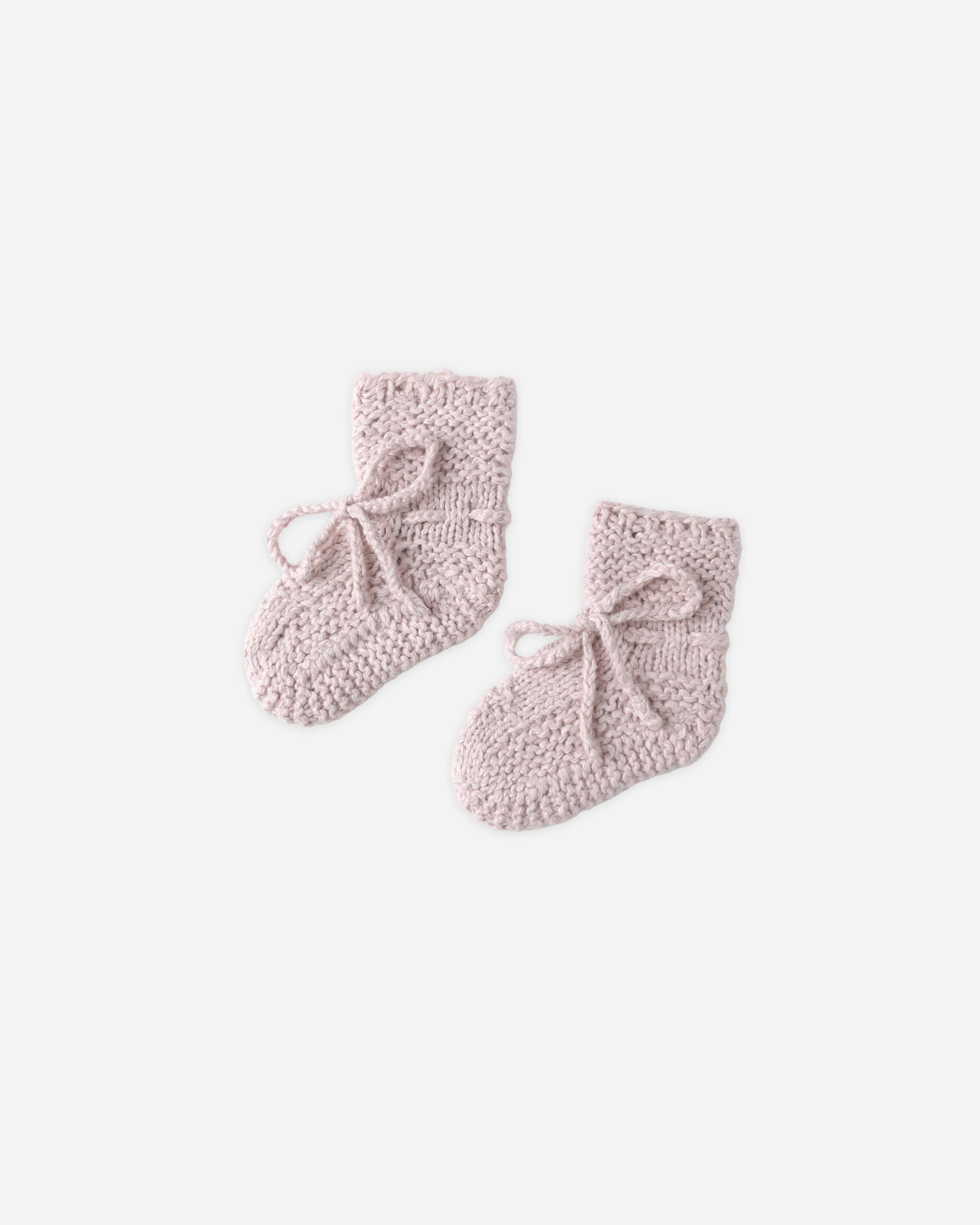 Knit Booties || Lilac