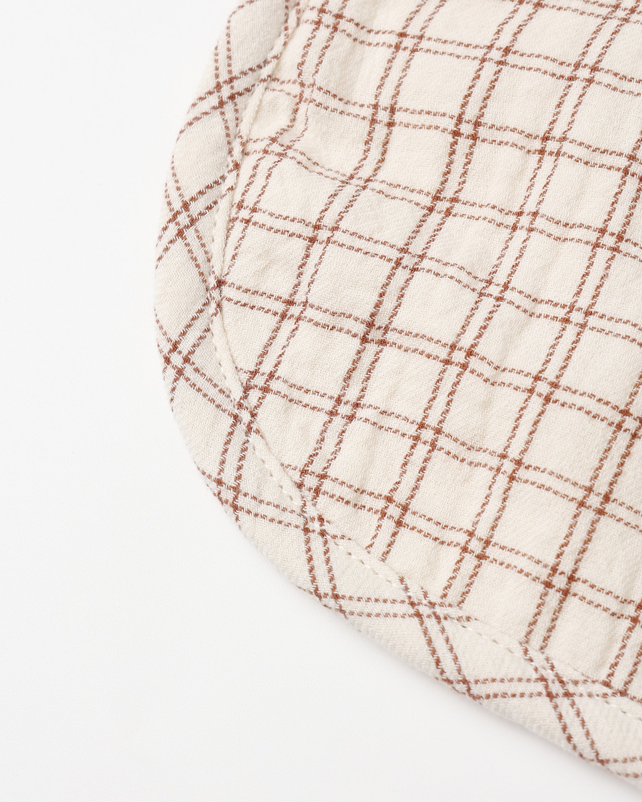 Woven Tie Bib || Cedar Check