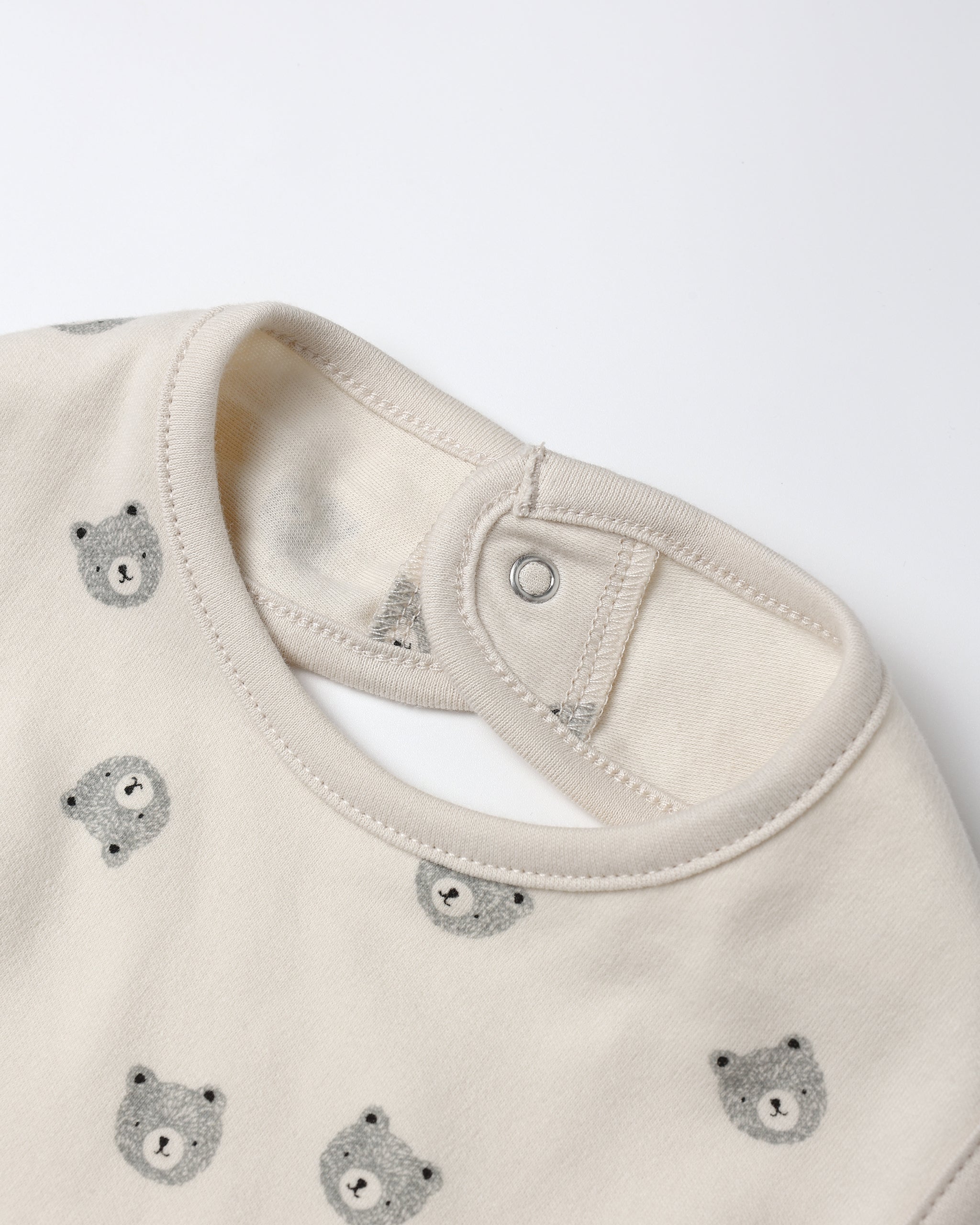 Jersey Snap Bib, 2 Pack || Bears, Steel Blue