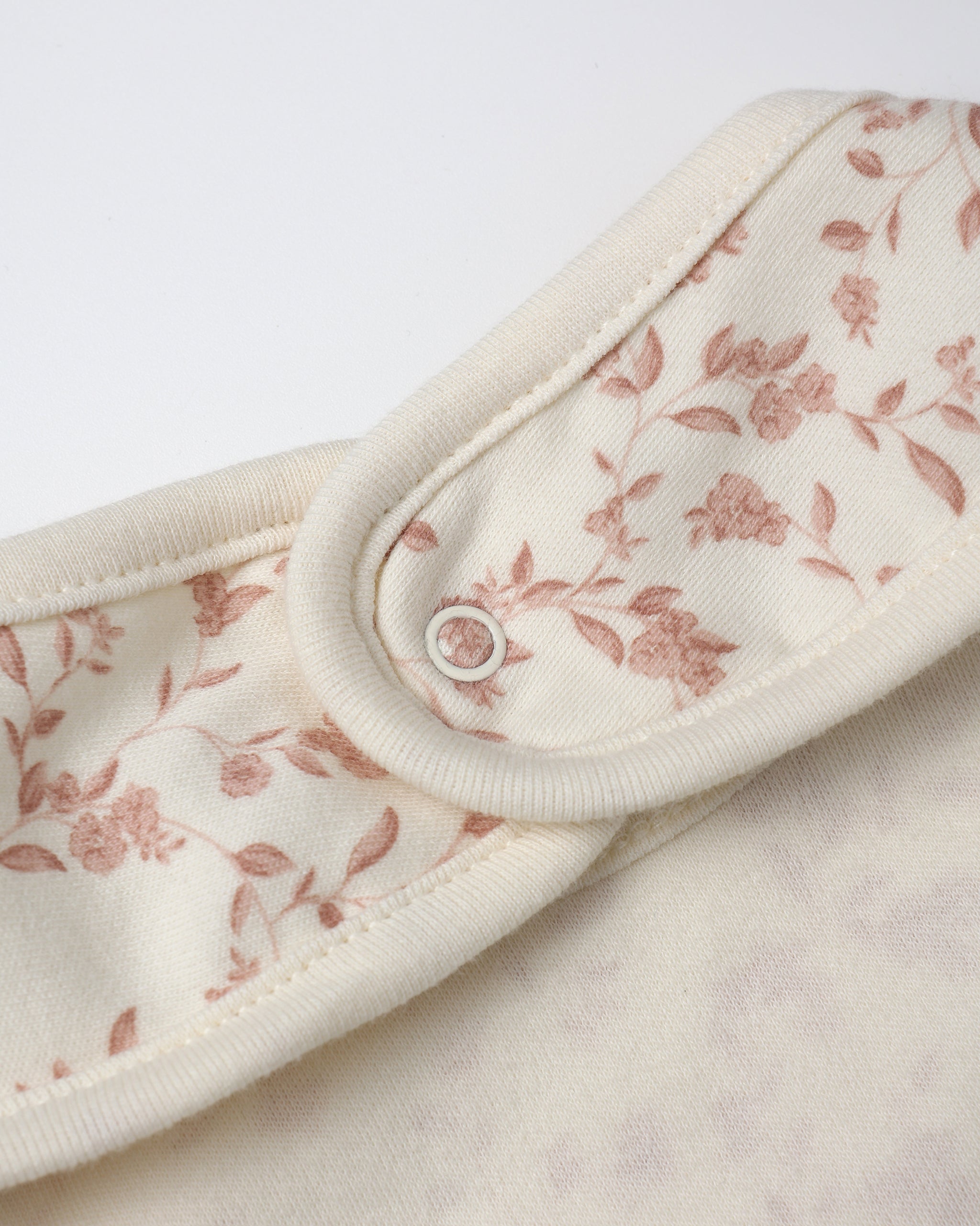 Jersey Snap Bib, 2 Pack || French Garden, Rose Micro Stripe