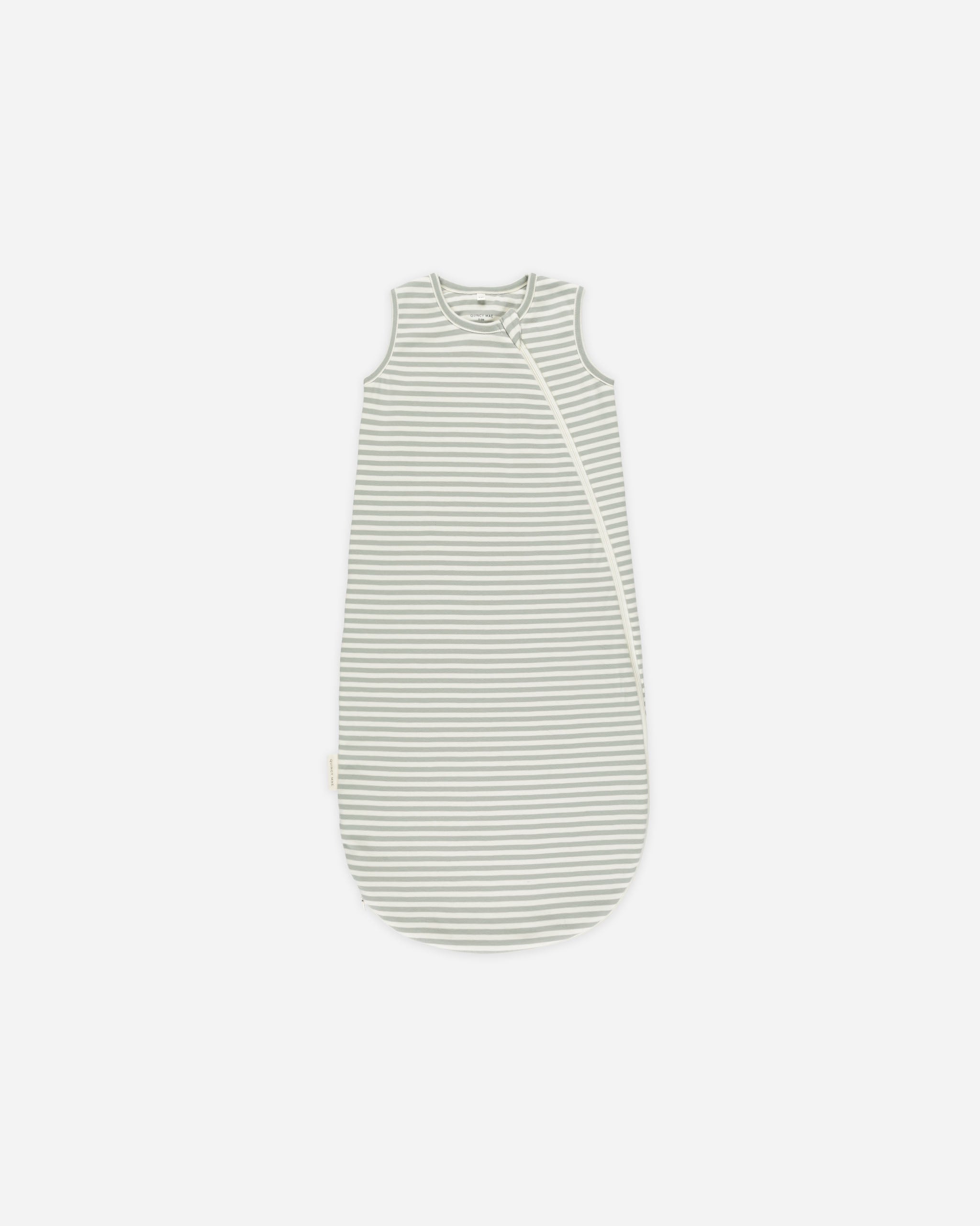 Jersey Sleep Bag || Sage Stripe