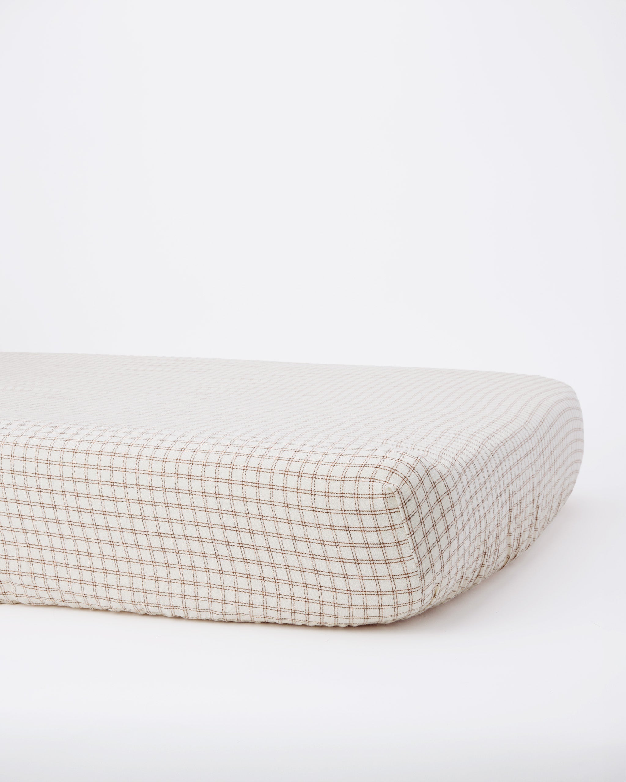 Woven Crib Sheet || Cedar Check