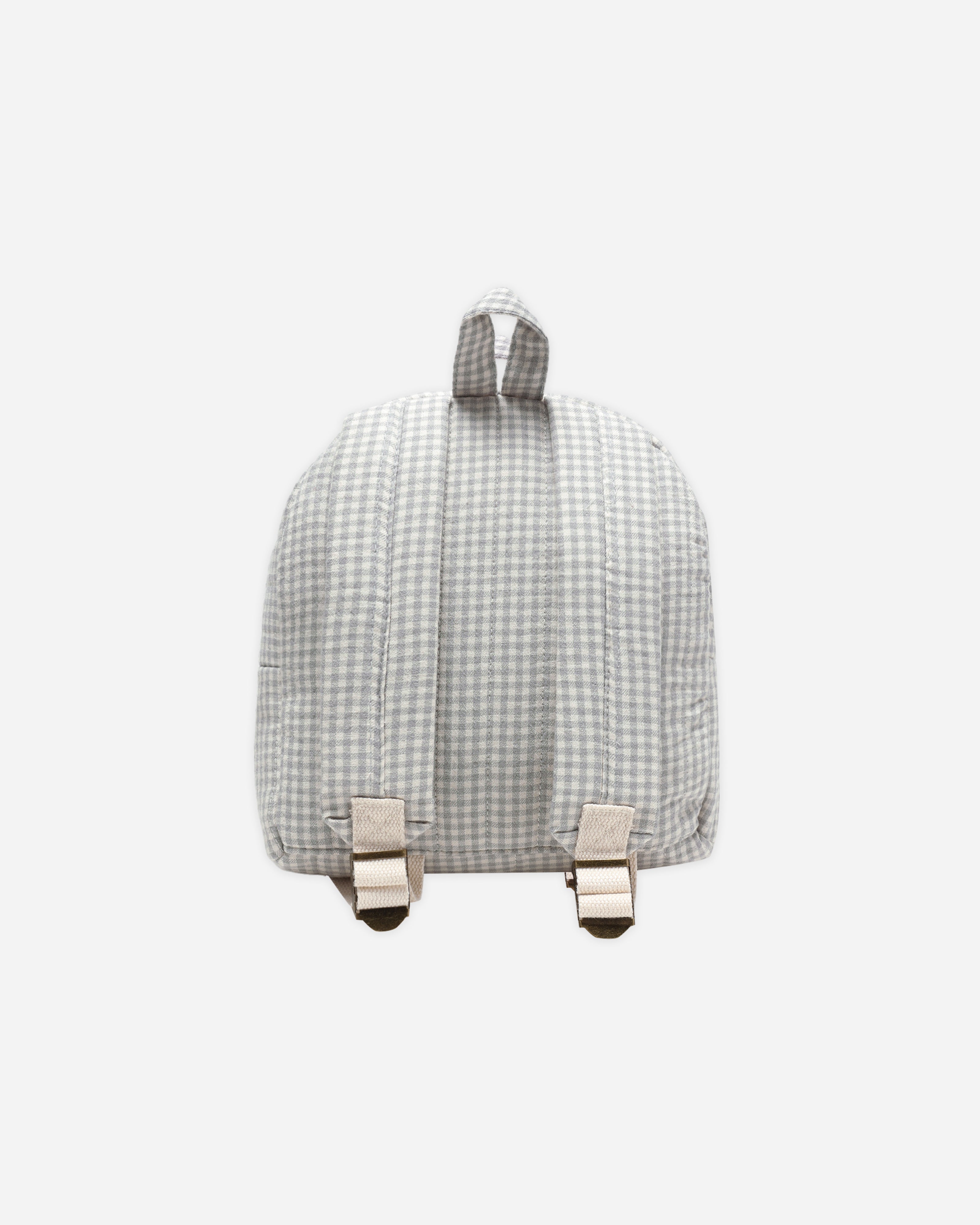 Mini Backpack || Blue Gingham
