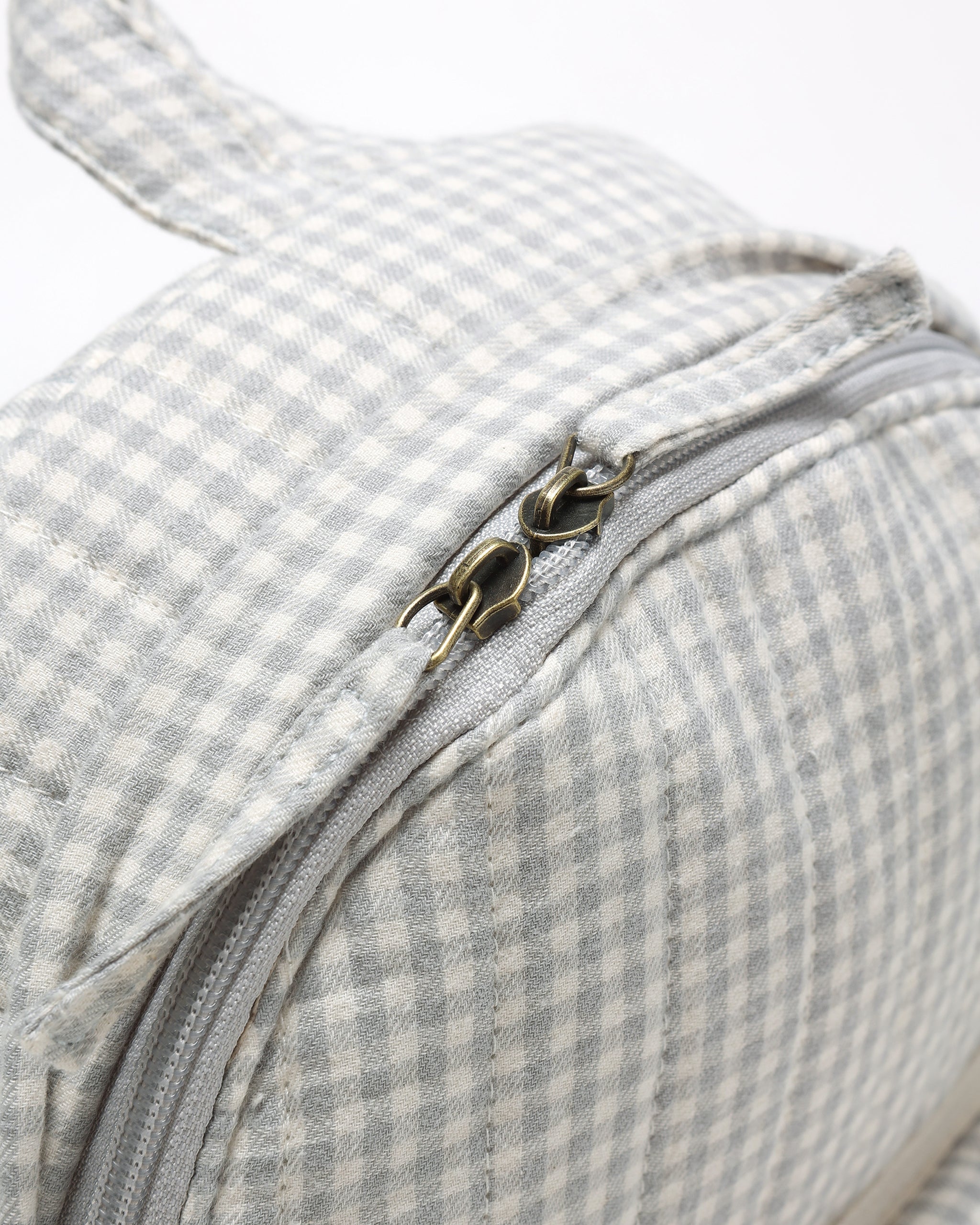 Mini Backpack || Blue Gingham