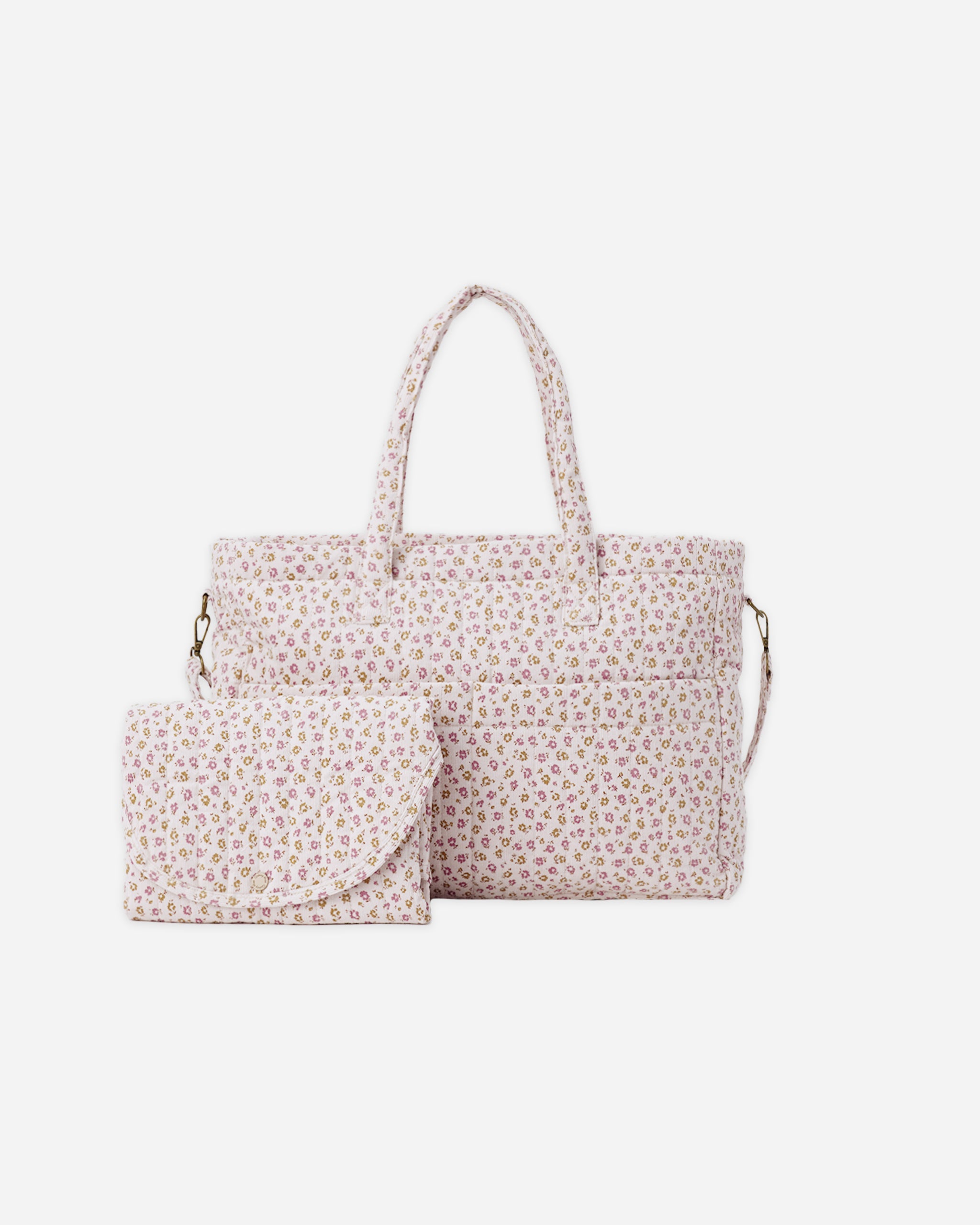 Diaper Bag + Changing Pad Set || Wildflower